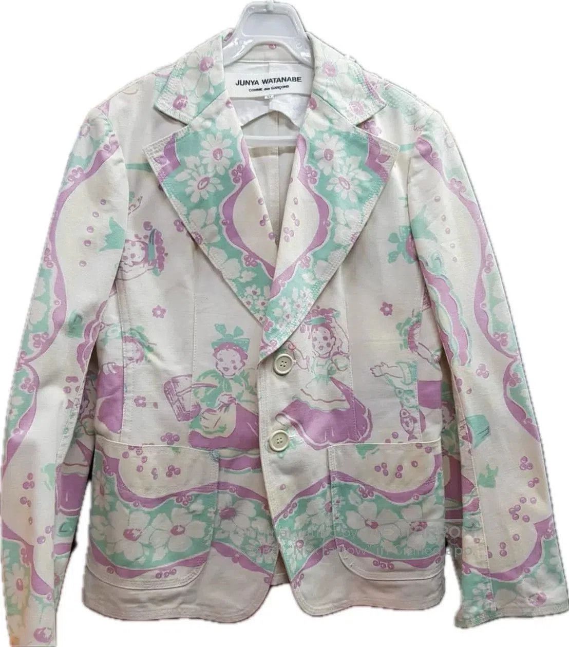 Junya Watanabe beige multi-pattern women's blazer. Size US M / EU 48-50 / 2 - 1 Thumbnail