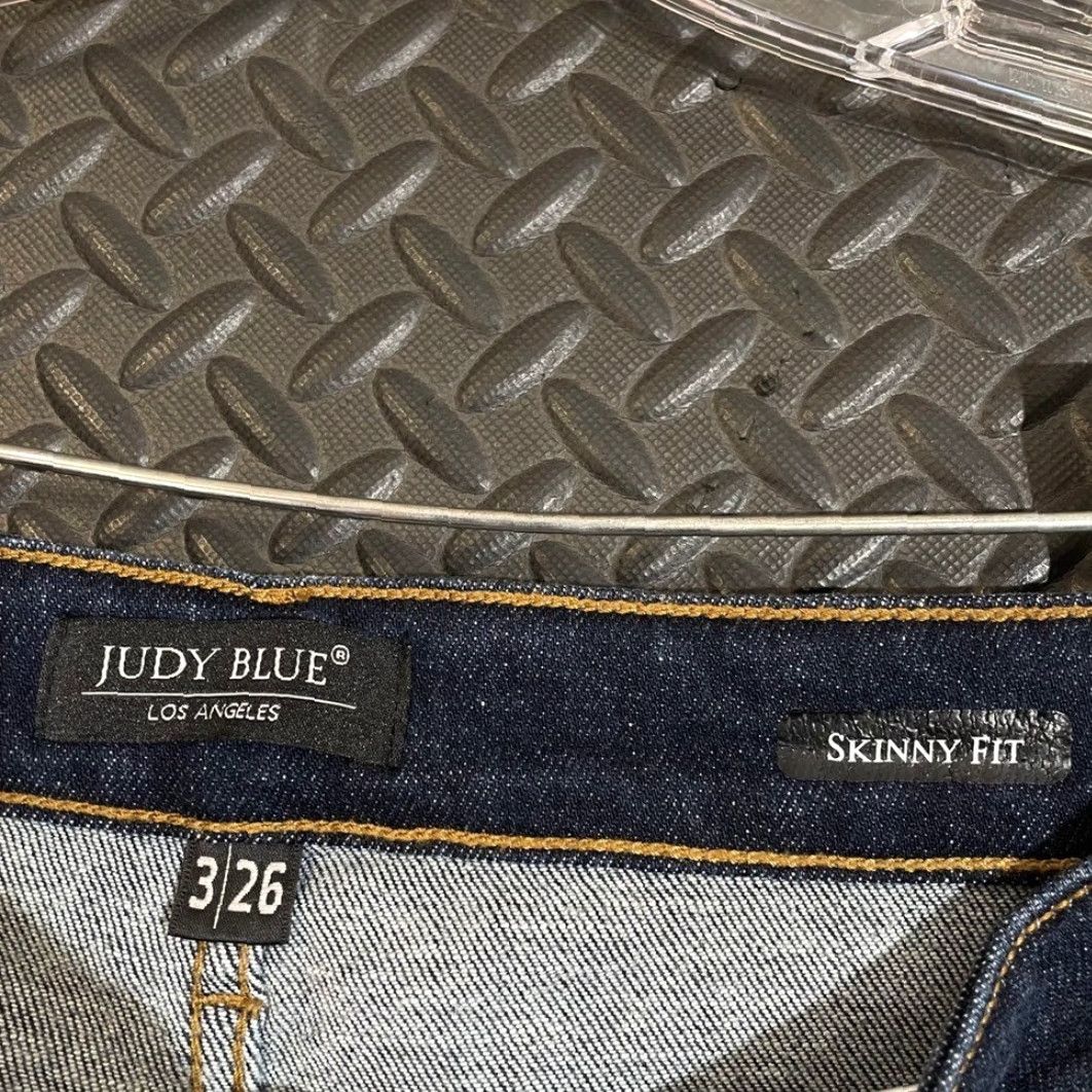 Vintage Judy Blue Los Angeles Skinny Jeans Dark Wash Denim High Rise Women's Size 2/ Regular Blue Skinny Womens Size 26" / US 2 / IT 38 - 3 Thumbnail