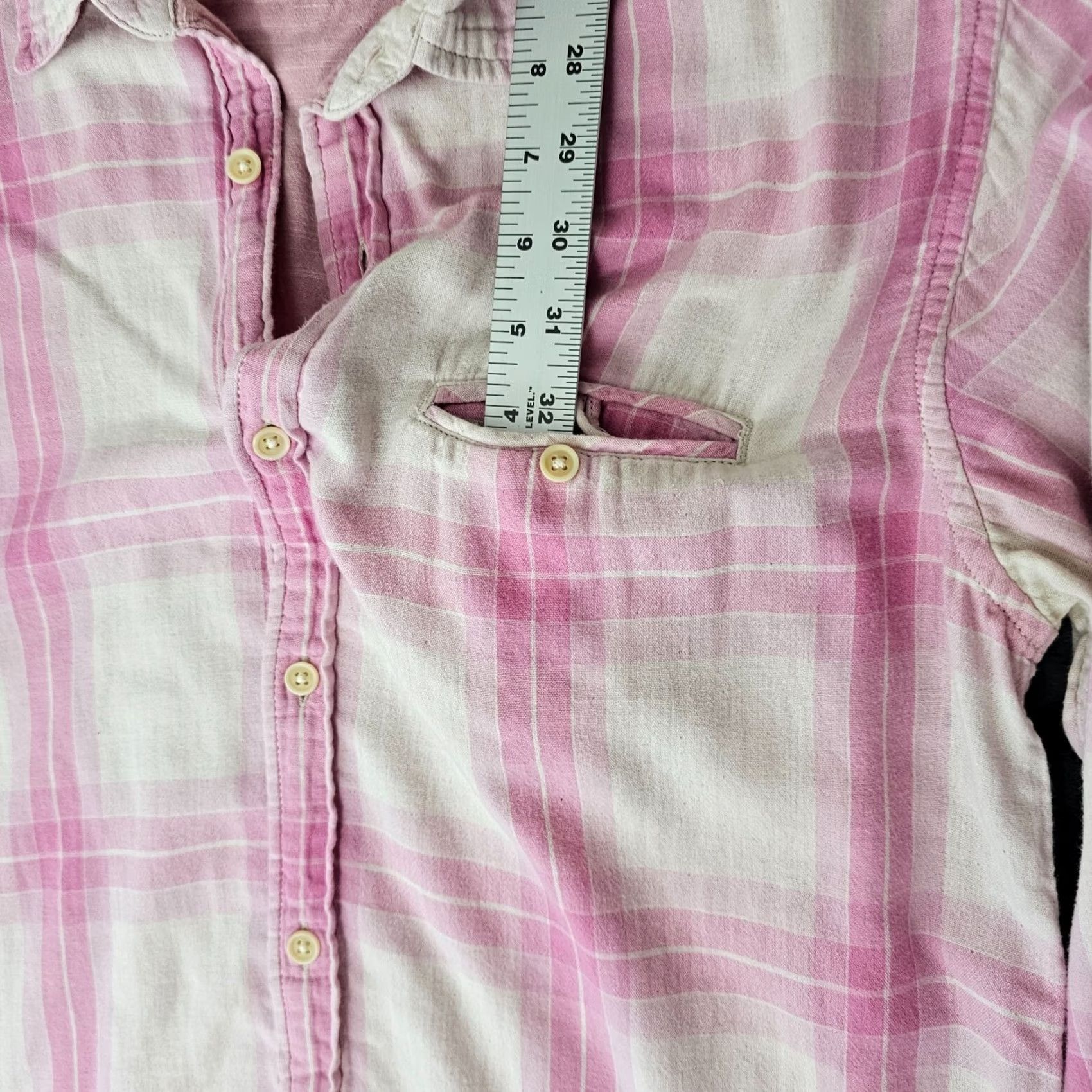 Lucky Brand Lucky Brand Thick Woven Button Shirt Women's M Pink Plaid Button Up Casual Shirt Womens Regular Size Medium Pink Plaid Button-Up Shirt Size M / US 6-8 / IT 42-44 - 3 Thumbnail