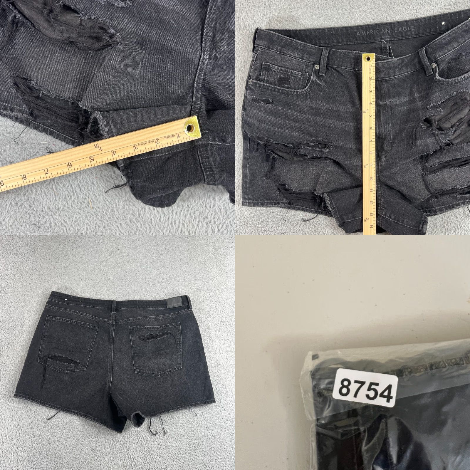 American Eagle Outfitters American Eagle Shorts Adult 20 Black Wash NWT High Rise Womens Size 42" / US 20 - 8 Thumbnail