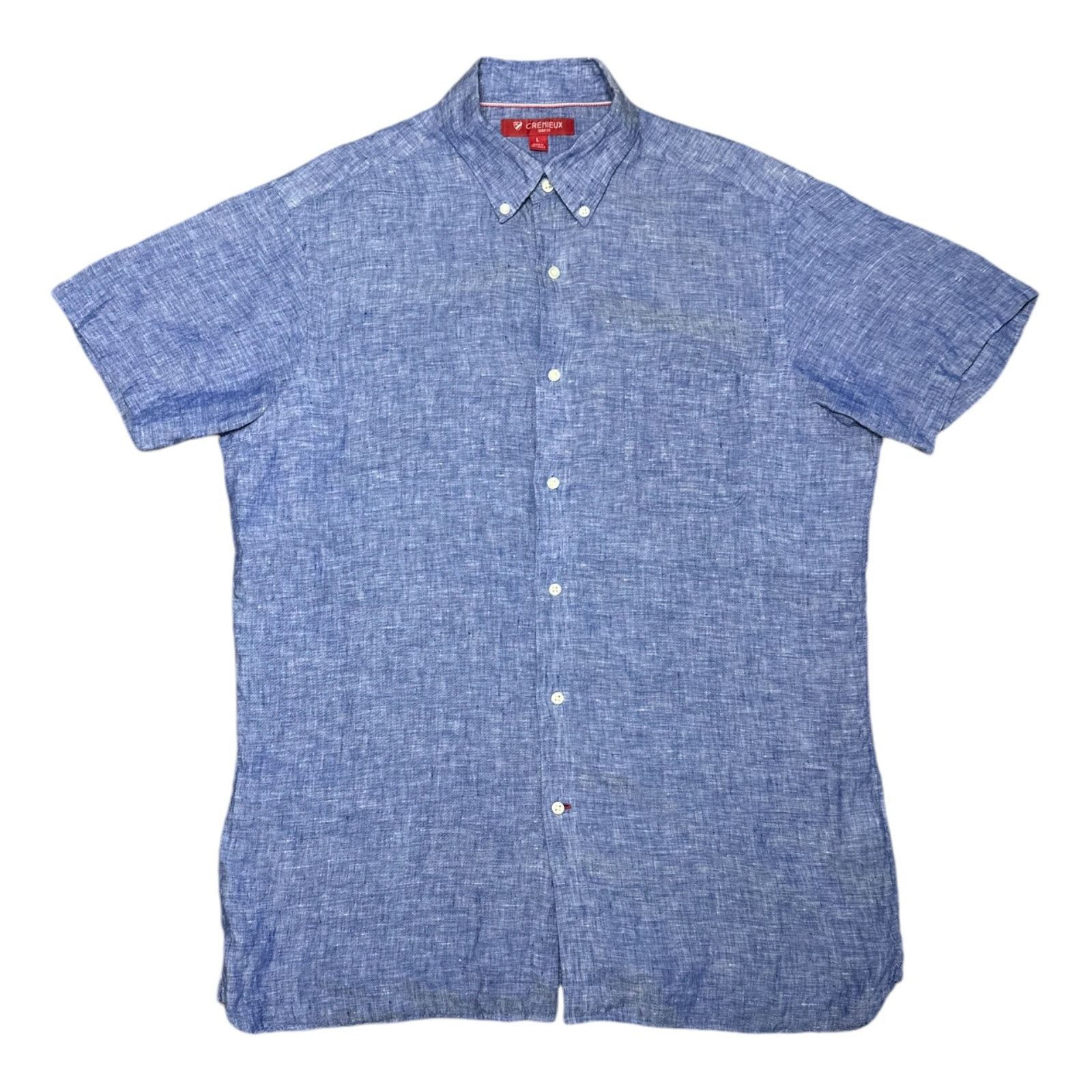 Cremieux Cremieux Men's Large Blue Slim Fit Button-Down Long Sleeve Size US L / EU 52-54 / 3 - 1 Thumbnail