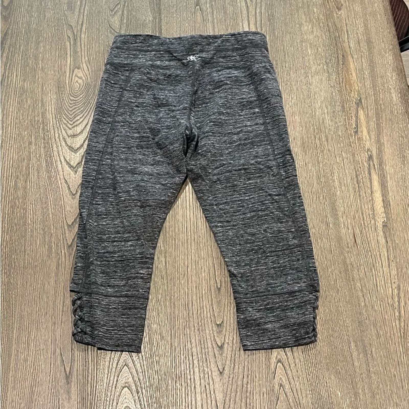 Calvin Klein Calvin Klein Gray Space Dye Athletic Capri Leggings Size L Size 29" - 5 Thumbnail
