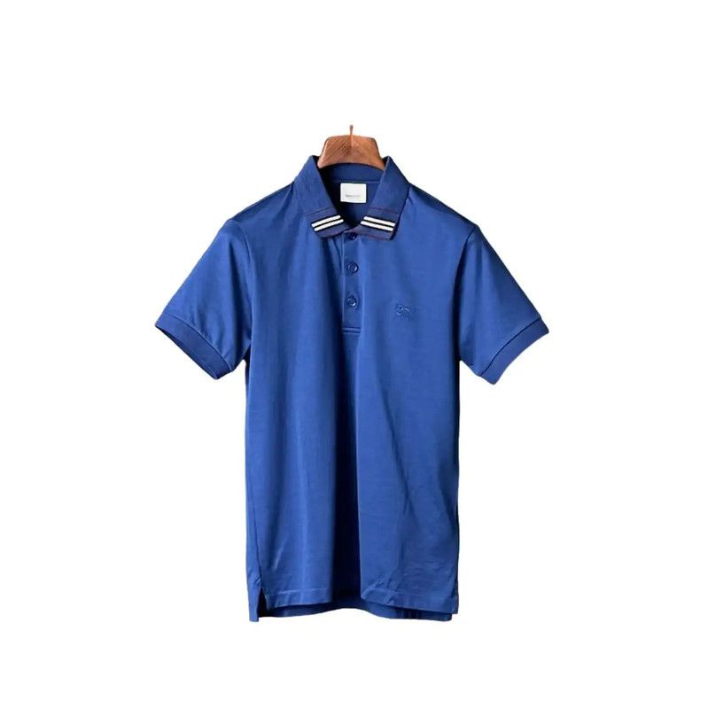 Burberry Burberry Summer Blue Cotton Short Sleeve Polo Size US S / EU 44-46 / 1 - 1 Thumbnail
