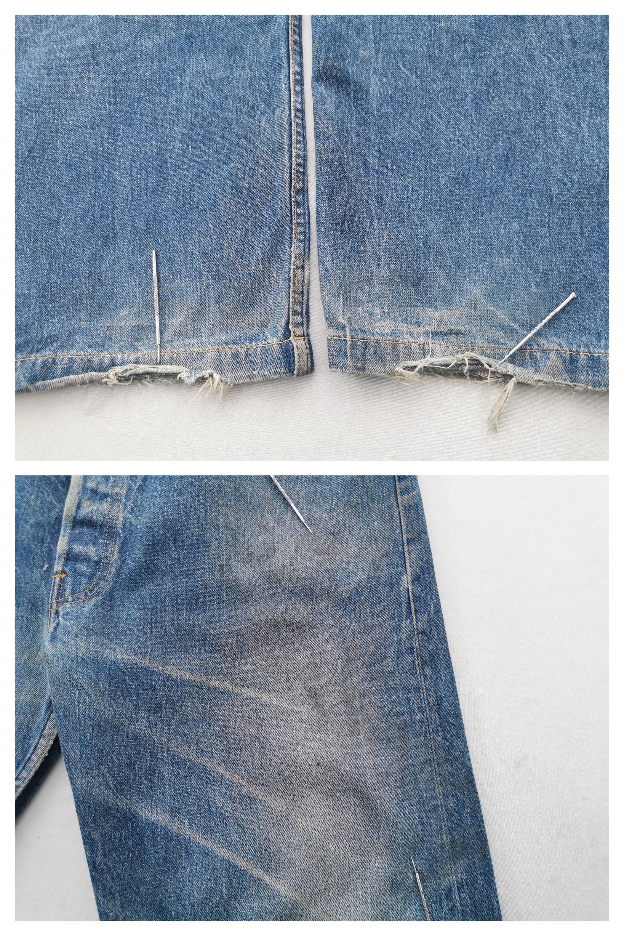 Levi's Distressed Vintage 90s Levis Lot 501 Denim Made In Japan Size US 41 - 11 Thumbnail
