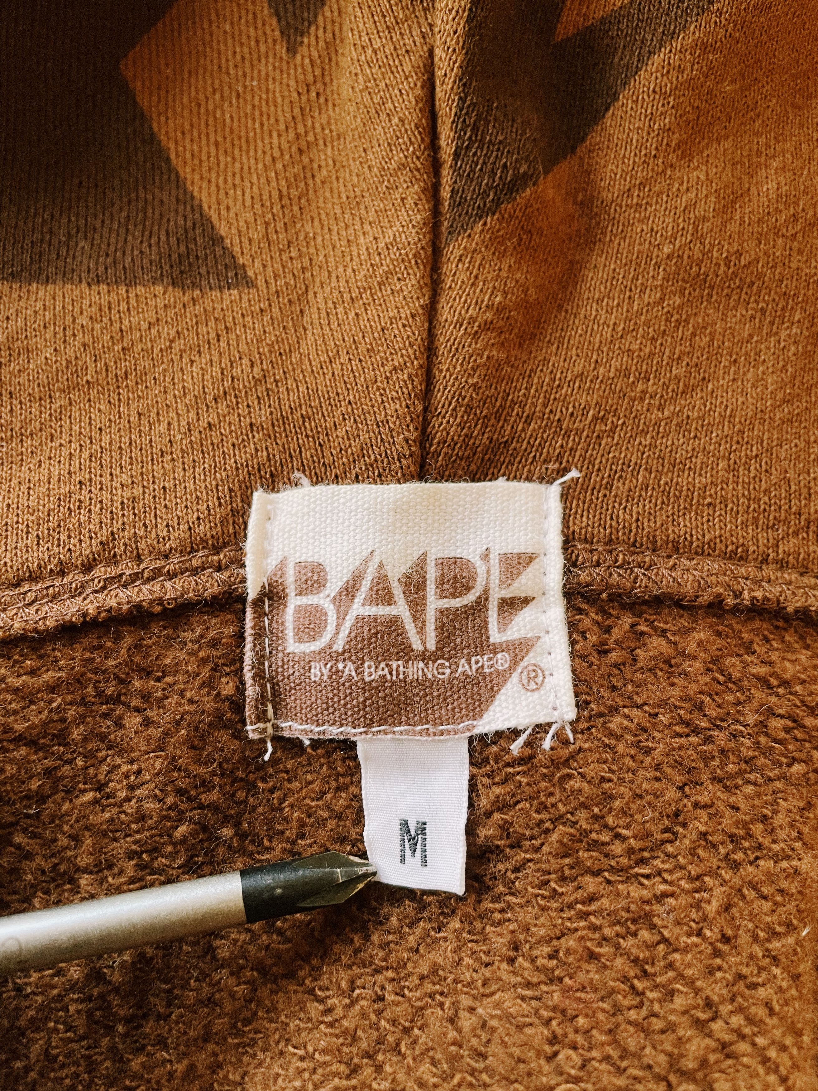 Bape Vintage Y2K Bape A Bathing Ape Sta All Over Full Zip Hoodie Size US M / EU 48-50 / 2 - 3 Thumbnail