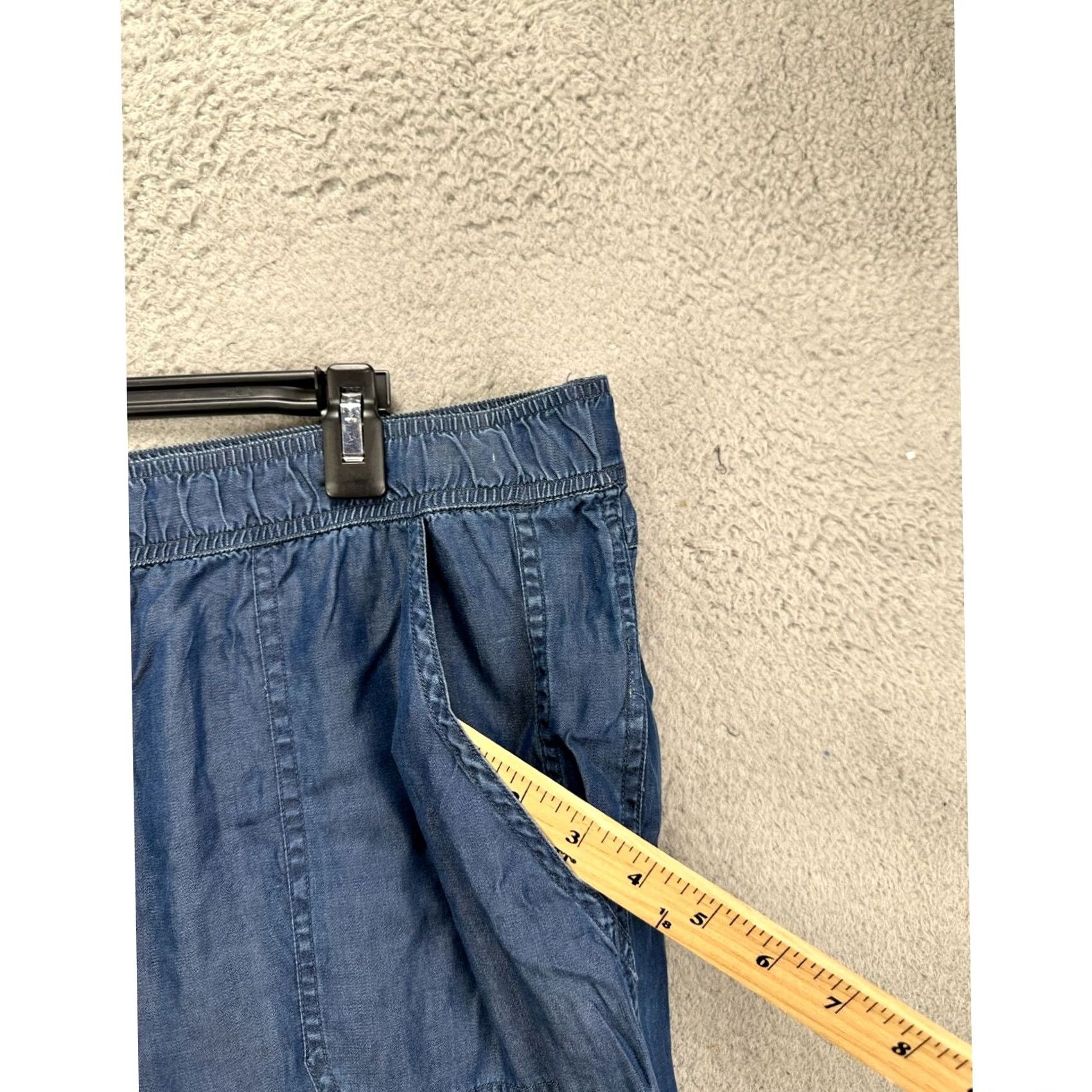Prana Prana Joggers Womens Medium Blue Lightweight Pants Regular Pockets Elastic Waist Tapered Outdoor 29in Inseam Size 32" / US 10 / IT 46 - 7 Thumbnail