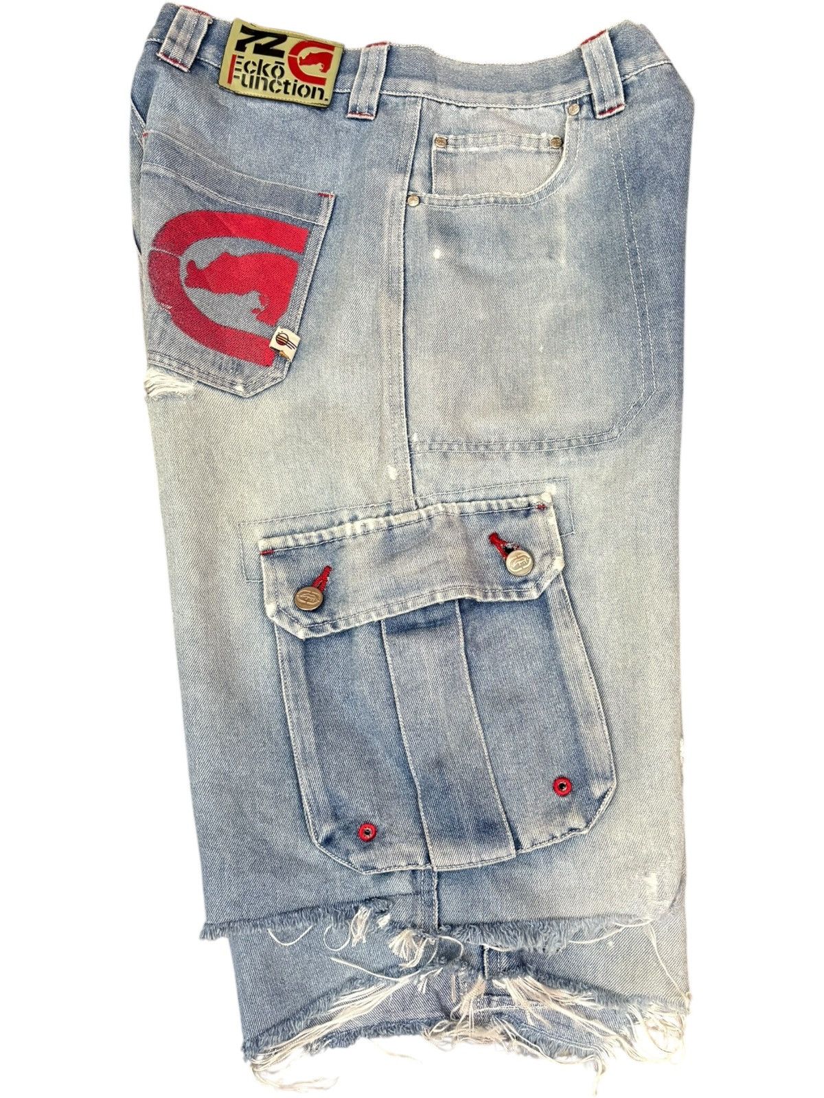 Ecko Unltd. Vintage Ecko Distressed Cargo Loose Jeans Size US 28 / EU 44 - 7 Thumbnail