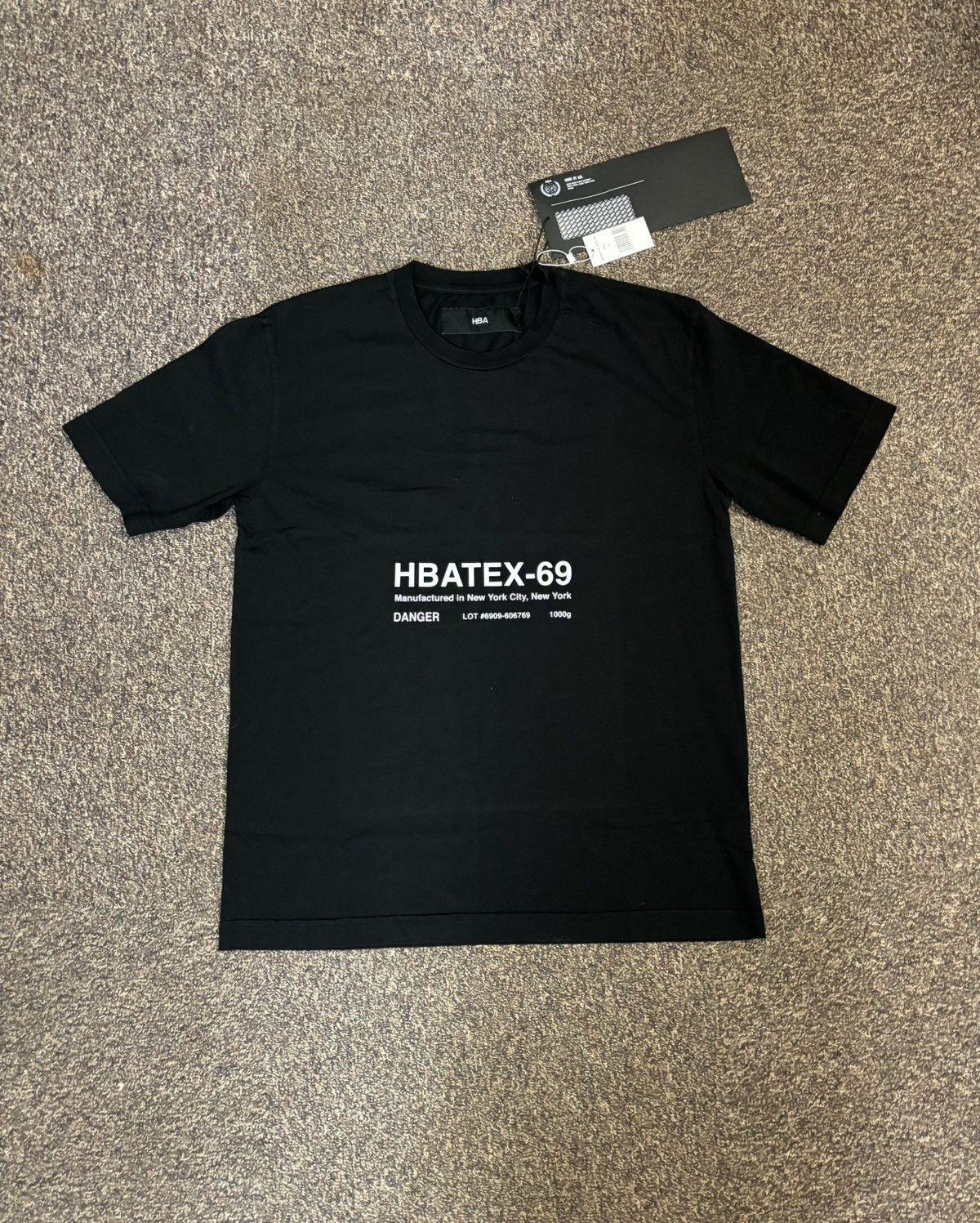 image of Hood By Air Black Star Short Sleeve T-Shirt Size L, Men's
