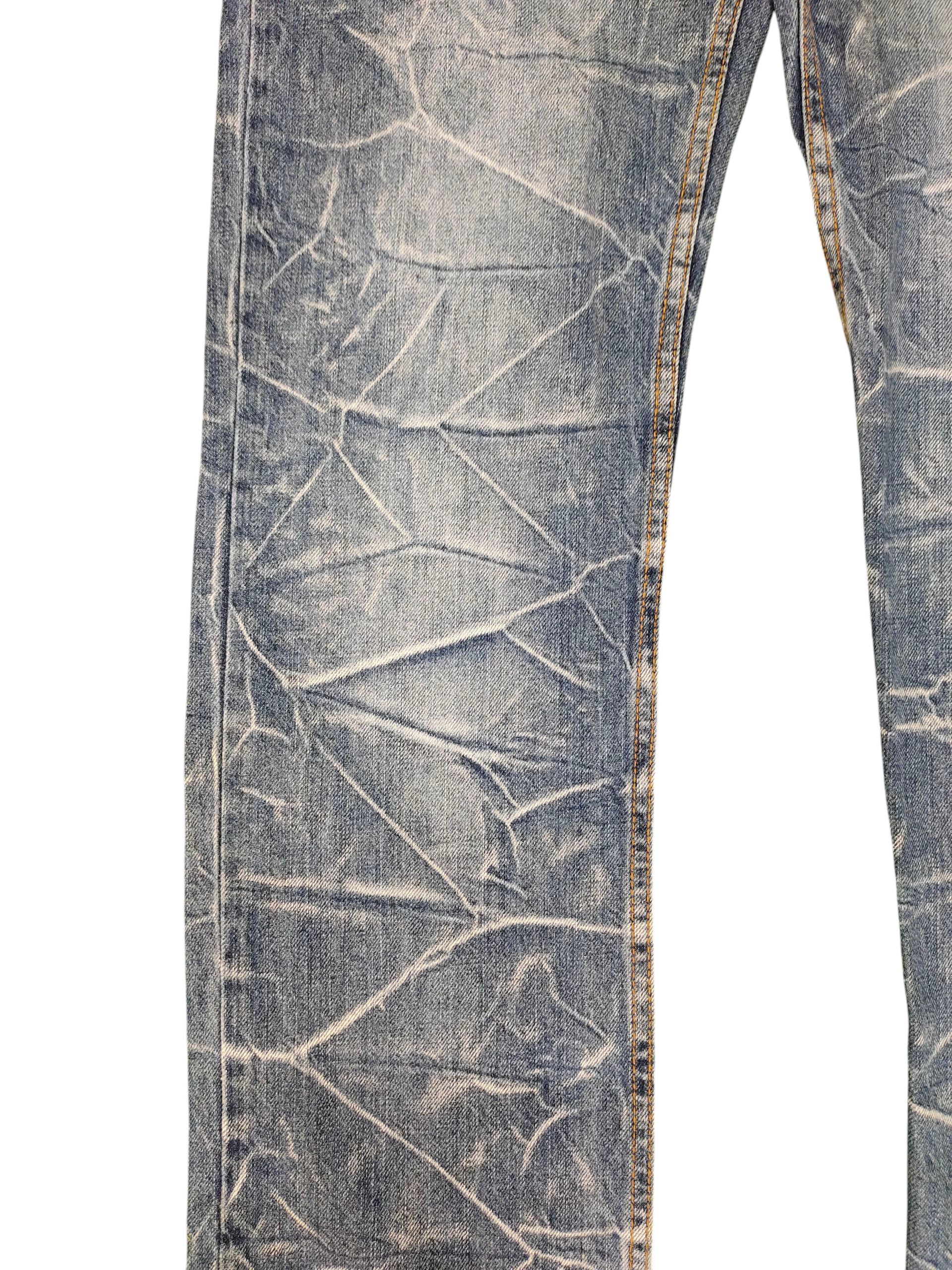 Japanese Brand Vintage Nylaus Japan Double Waist Clawmark Honeycomb Jeans Size US 30 / EU 46 - 5 Thumbnail