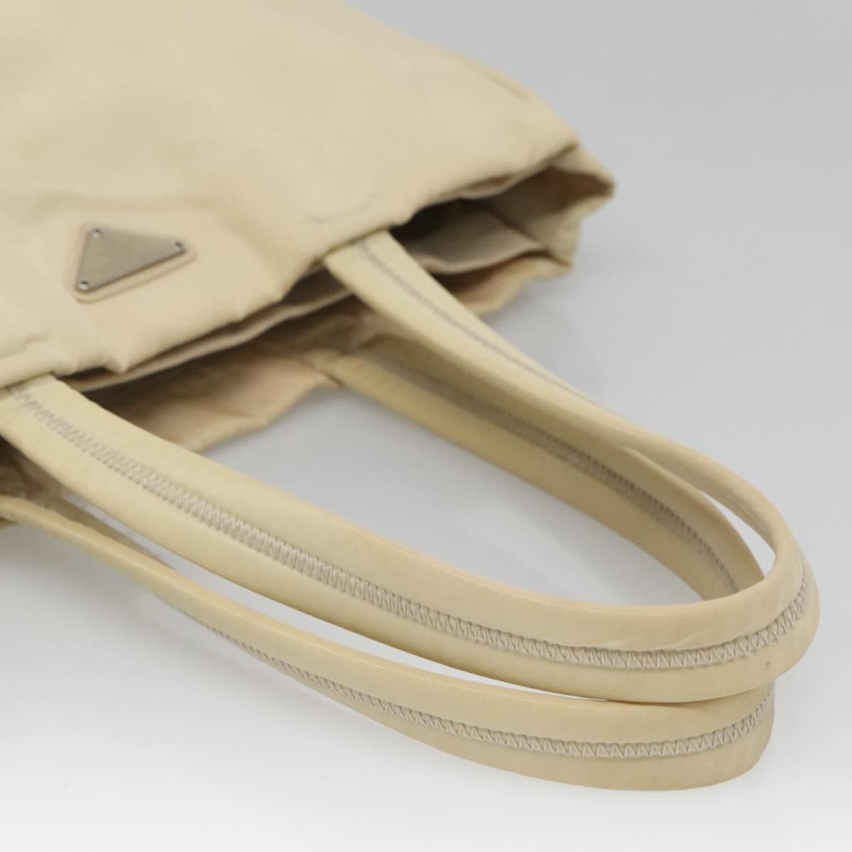 Prada PRADA Tote Bag Nylon Beige Silver Size ONE SIZE - 7 Thumbnail