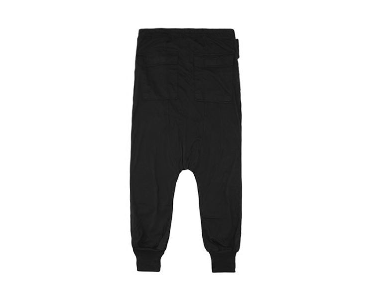Rick Owens Drkshdw Rick Owens DRKSHDW Men's Black Gusseted Drop Crotch Joggers Size US 30 / EU 46 - 5 Thumbnail