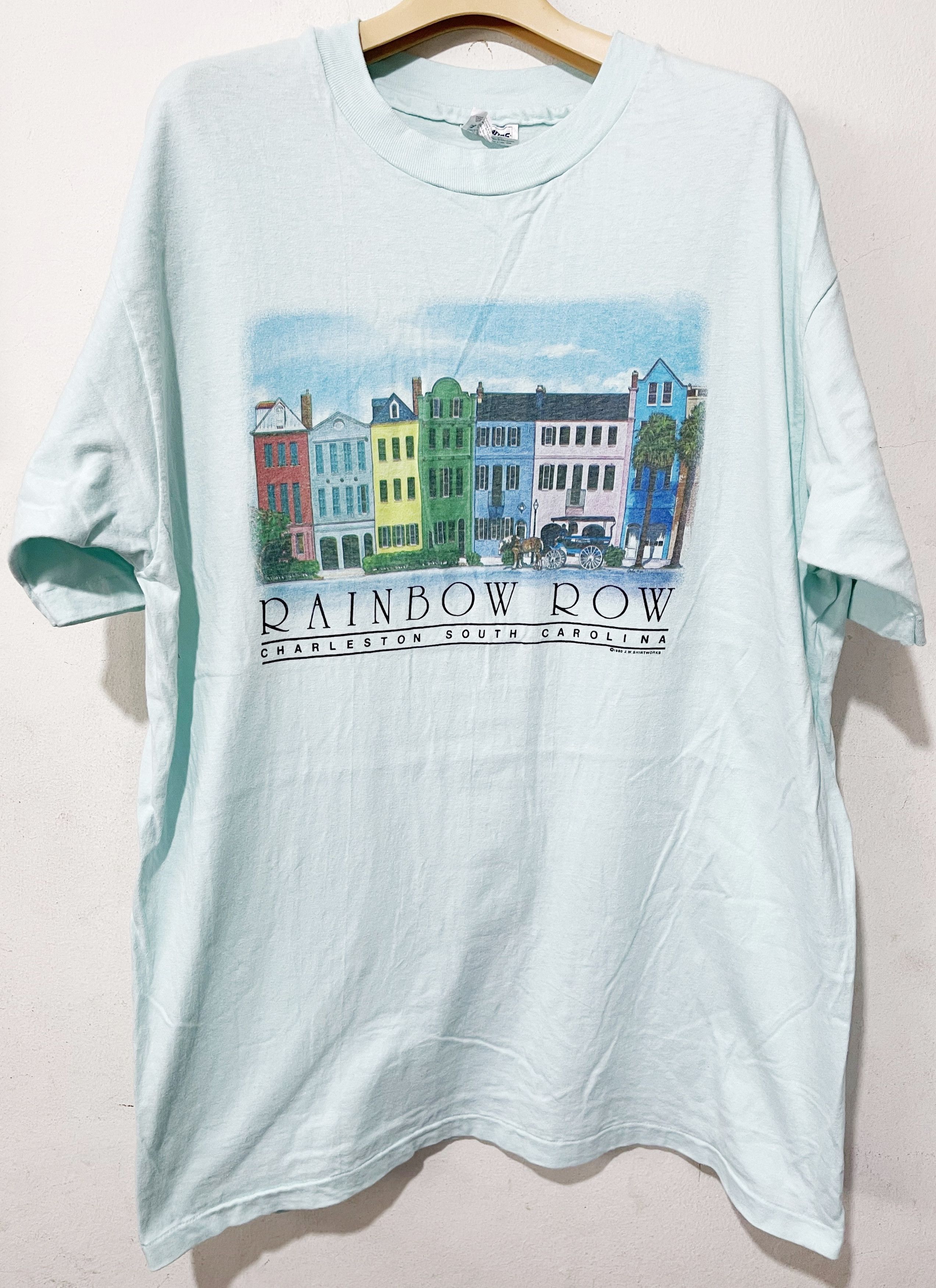 Vintage Vintage 90s Rainbow Row Charleston Shirt Size US L / EU 52-54 / 3 - 1 Thumbnail