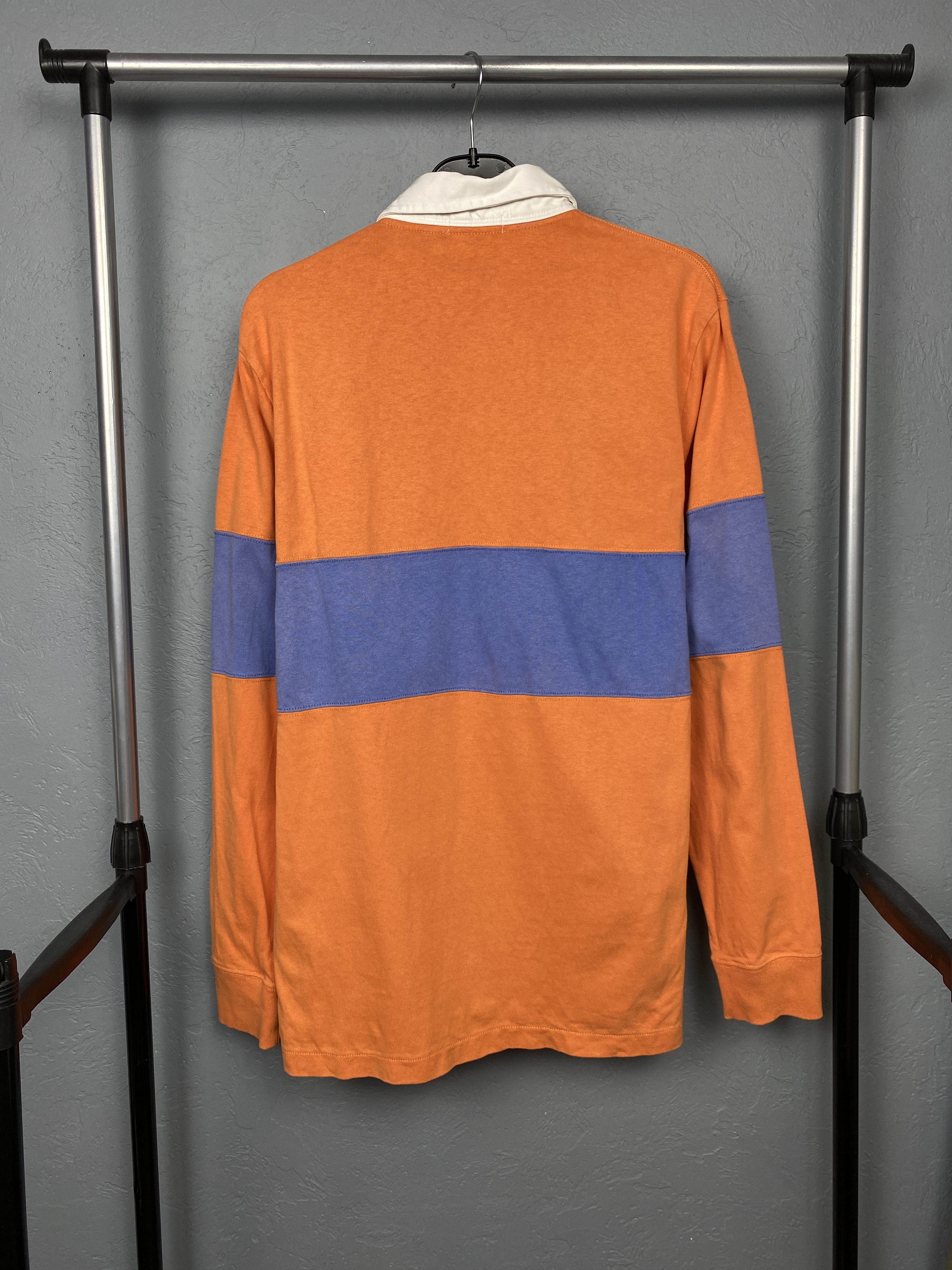 Polo Ralph Lauren × Ralph Lauren Polo Ralph Lauren Vintage Mens Rugby Long Sleeve Polo Shirt Size US M / EU 48-50 / 2 - 7 Thumbnail