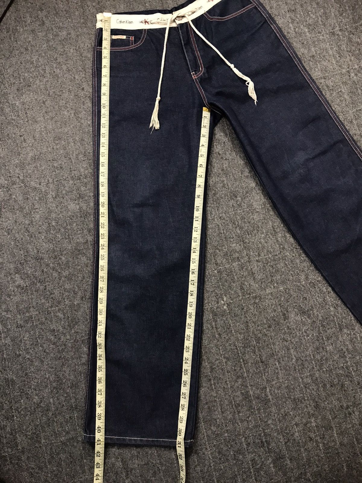 Calvin Klein × Vintage Vintage Calvin Klein Indigo Denim Zipper Size US 30 / EU 46 - 18 Thumbnail