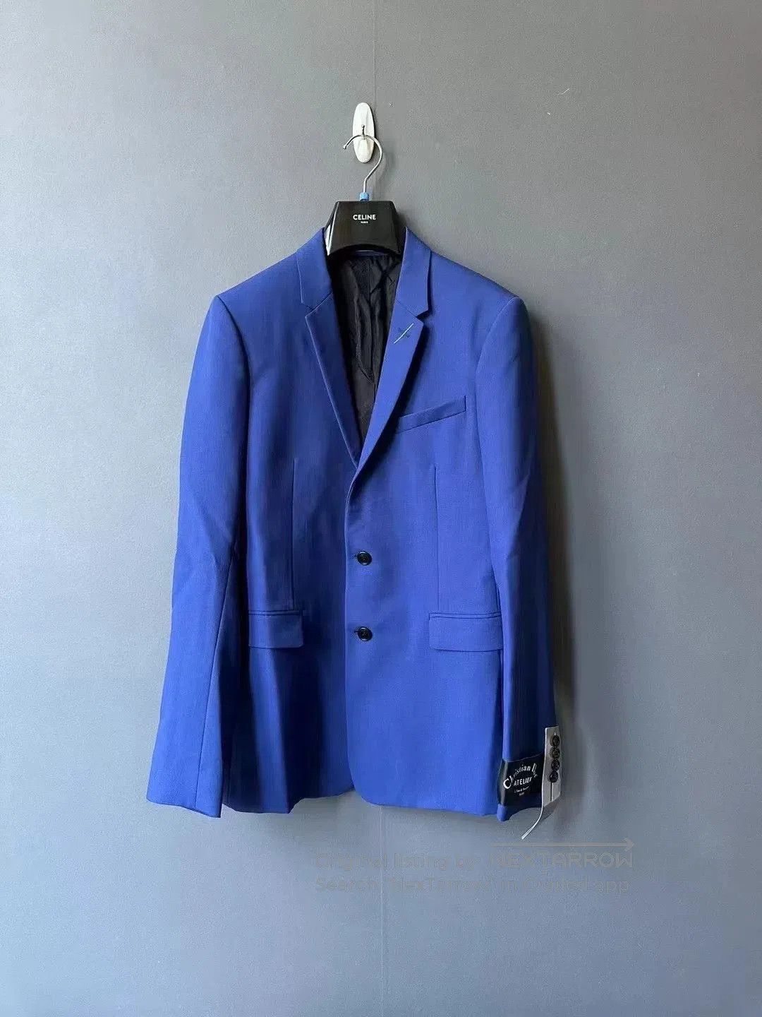Dior Dior Blue Cuff Slogan Blazer. Size US M / EU 48-50 / 2 - 1 Thumbnail