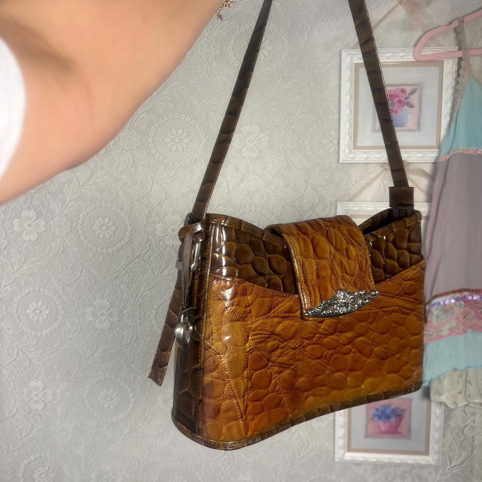 Other vintage leather brown western shoulder bag purse Size ONE SIZE - 2 Thumbnail