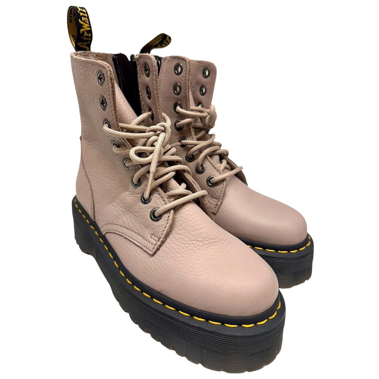 Dr. Martens Dr. Martens Jadon Platform Leather Boot - Taupe US 7 L Size US 7 / IT 37 - 6 Thumbnail