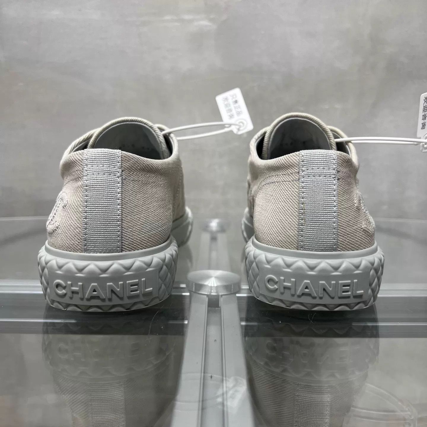Chanel Chanel Embossed Double C Cookie Shoes 37.5 YH26999 Size US 7 / IT 37 - 6 Thumbnail