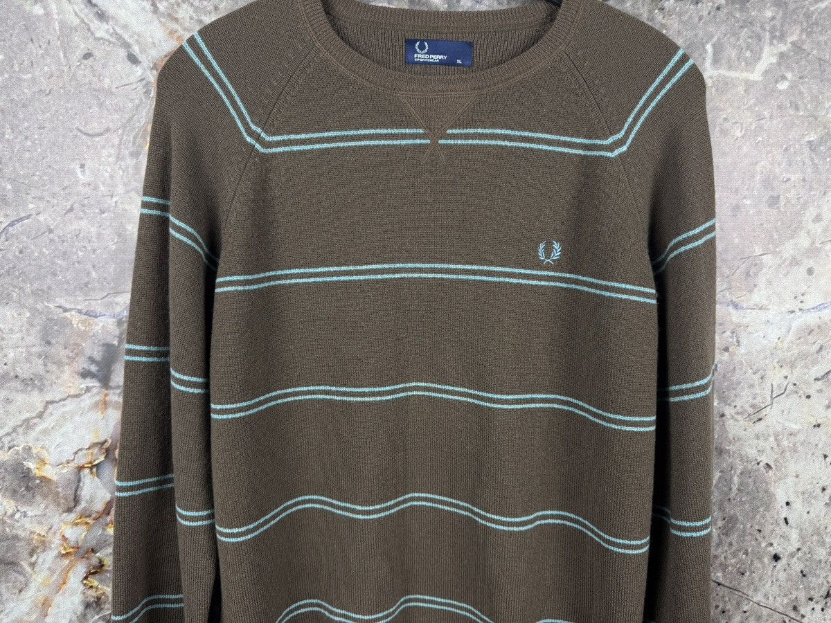 Fred Perry Men’s Fred Perry Stripped Pullover Sweater Size XL Size US XL / EU 56 / 4 - 3 Thumbnail