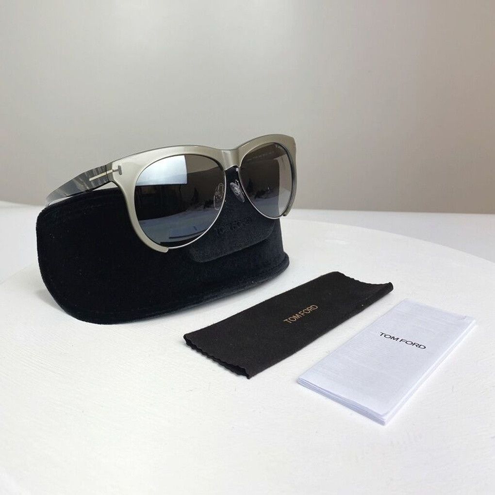 Tom Ford NEW TOM FORD FT0365 - 38G SILVER LEONA(FT0365-38G-59) Size ONE SIZE - 6 Thumbnail