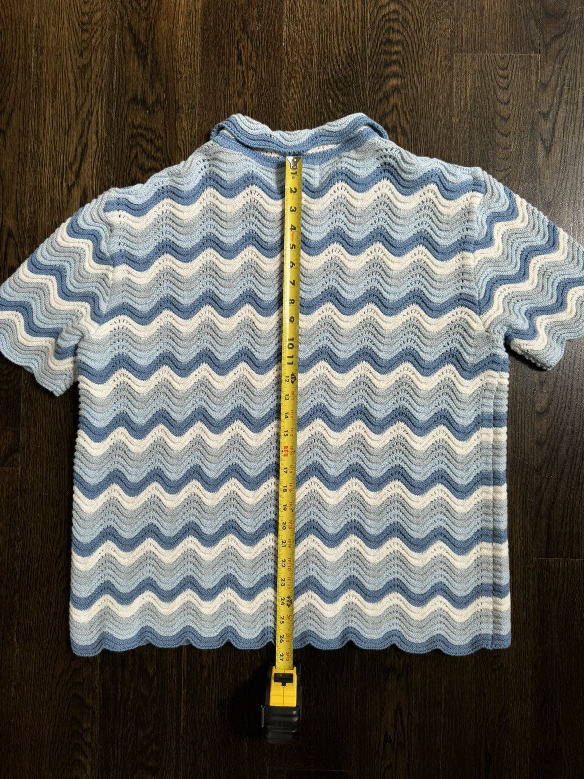 YITAI Azure Shale Stitch Button-Up Size US M / EU 48-50 / 2 - 7 Thumbnail