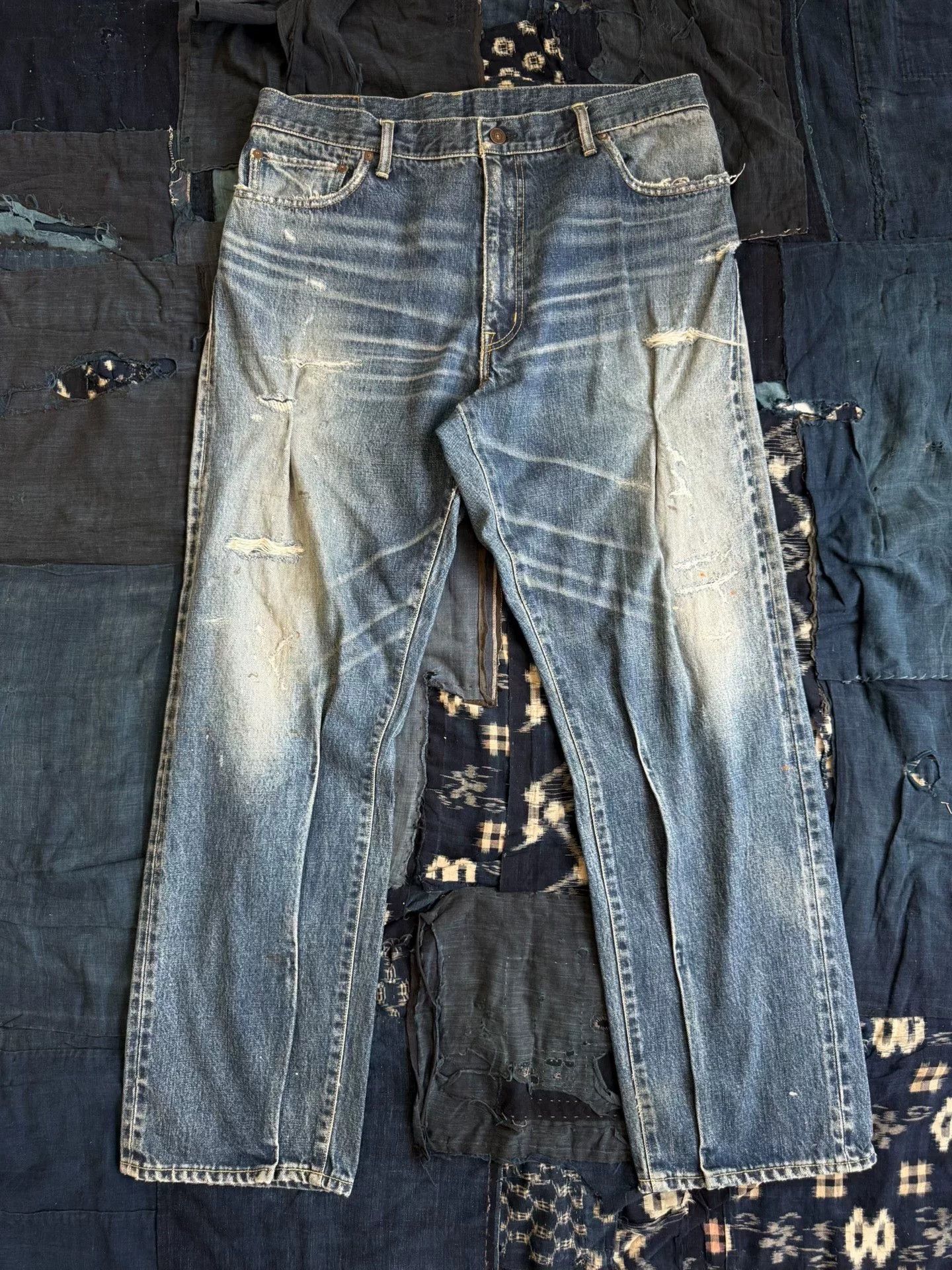 Visvim VISVIM 22SS JOURNEYMAN PANTS TACKED DMGD-27 Size US 34 / EU 50 - 1 Thumbnail