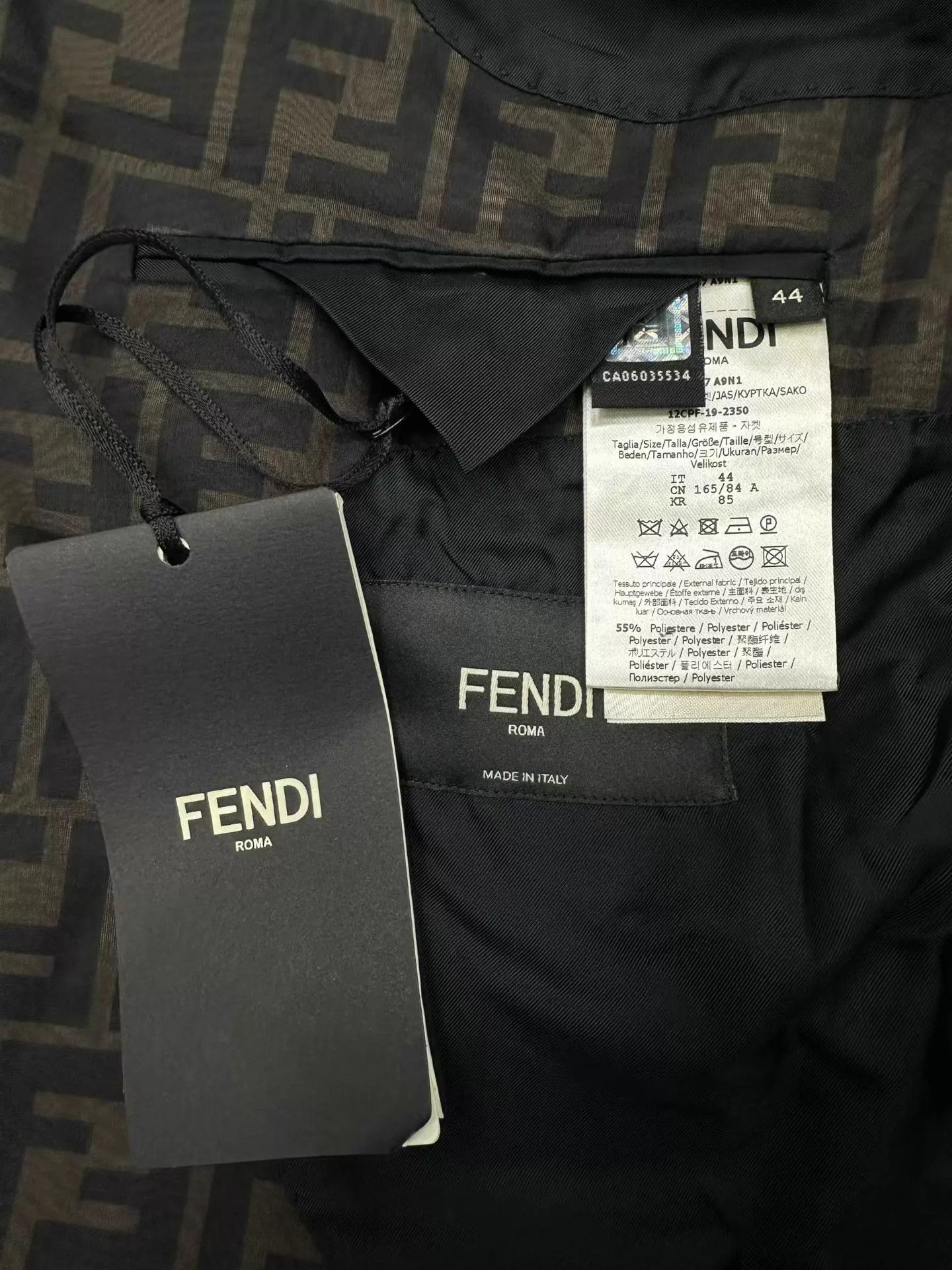 Fendi Fendi FF Monogram Lining Haute Suit Jacket 44 Size 44R - 5 Thumbnail