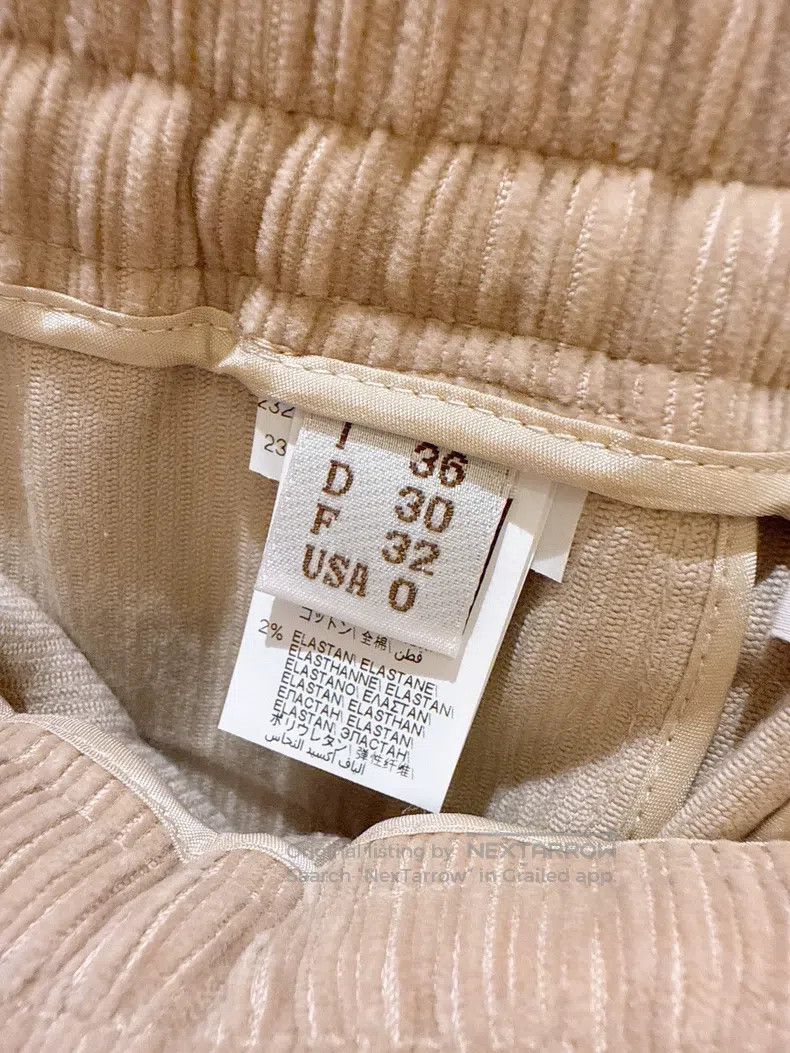 Brunello Cucinelli Brunello Cucinelli Khaki corduroy wide-leg pants Size 24" / US 00 / IT 34 - 8 Thumbnail