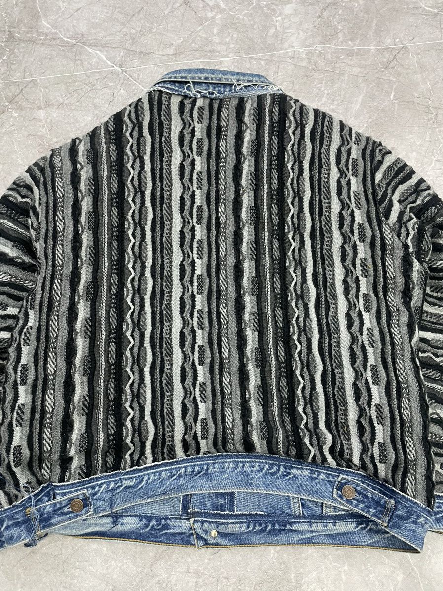 Coogi × Levi's REWORKED REVERSIBLE COOGI SWEATER X LEVIS JACKET Size US L / EU 52-54 / 3 - 18 Thumbnail