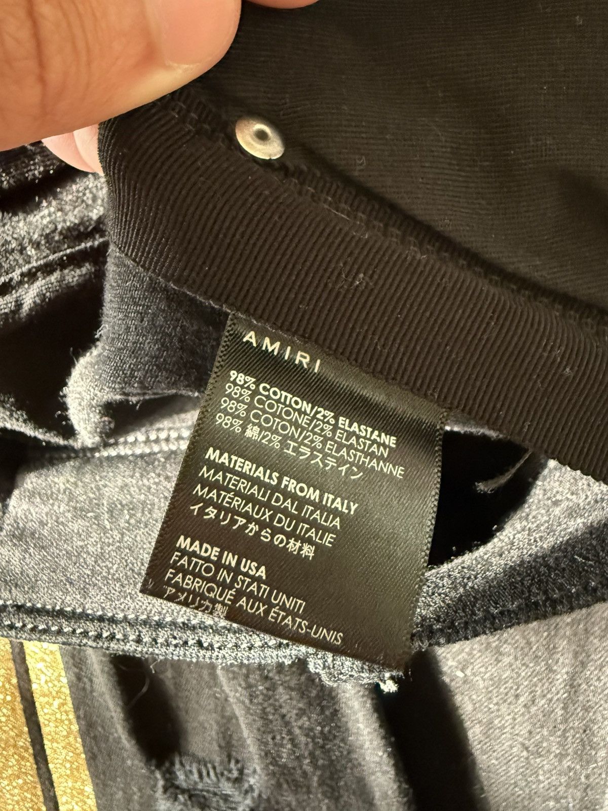 Amiri Amiri Gold Glitter Jean Size US 30 / EU 46 - 13 Thumbnail