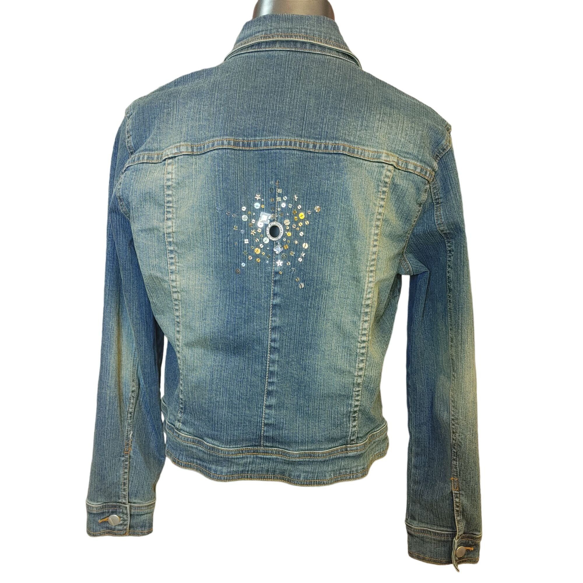 Other VERY VERA Womens L Embellished Studded Rivets Starburst Desi Size L / US 10 / IT 46 - 2 Thumbnail