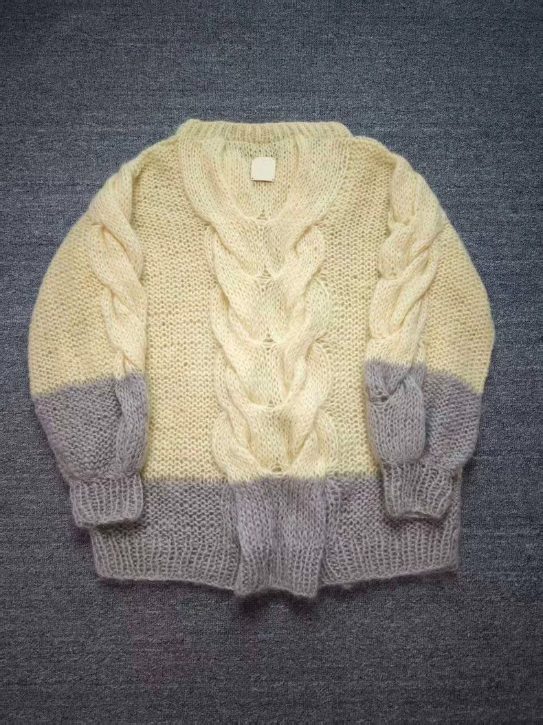 Loewe LOEWE Colorful round neck lace-knitted sweater with floral Size XS / US 0-2 / IT 36-38 - 2 Thumbnail