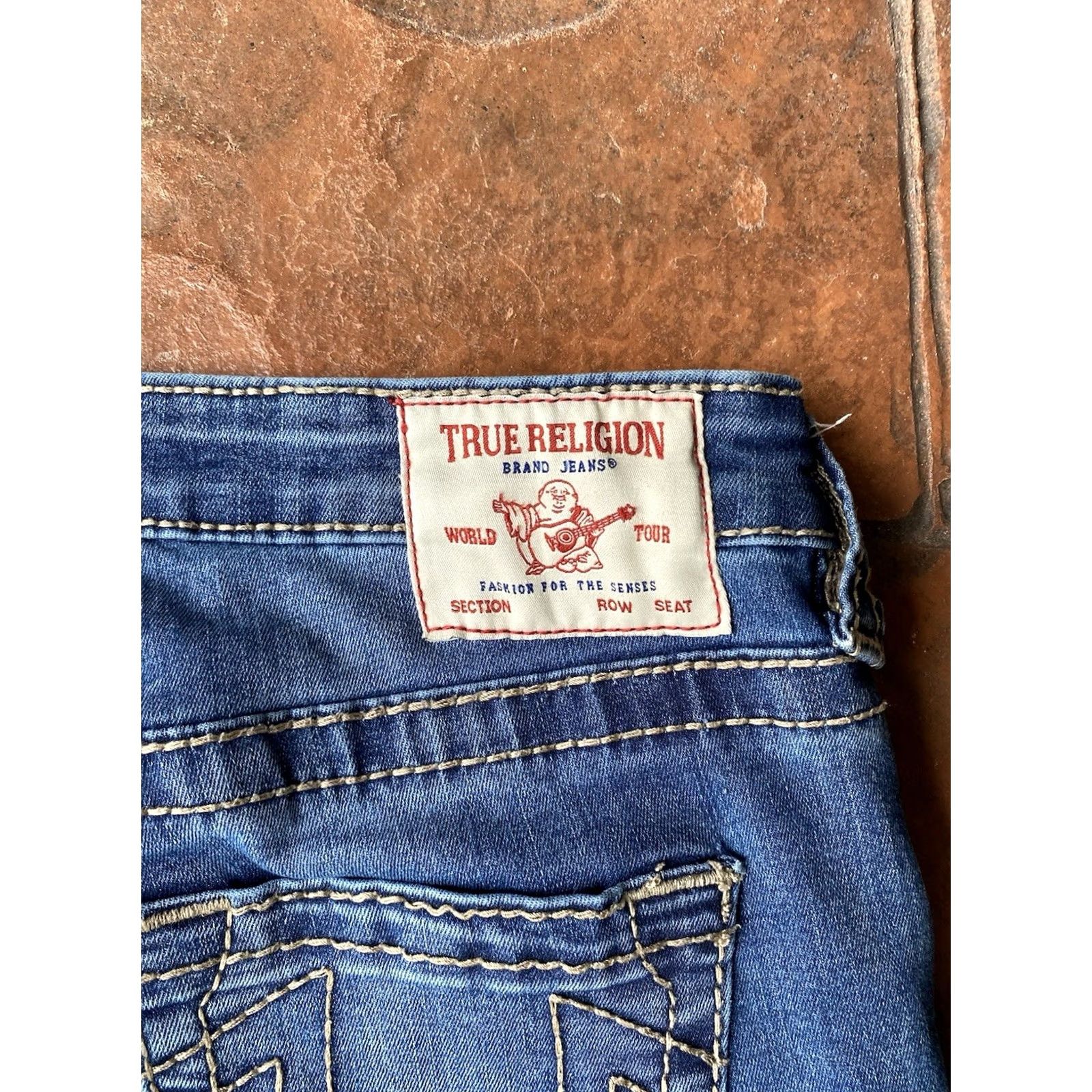 True Religion True Religion Becca Bootcut Jeans Women 27x30.5 Blue Mid Rise Stitch Size 27" / US 4 / IT 40 - 4 Thumbnail