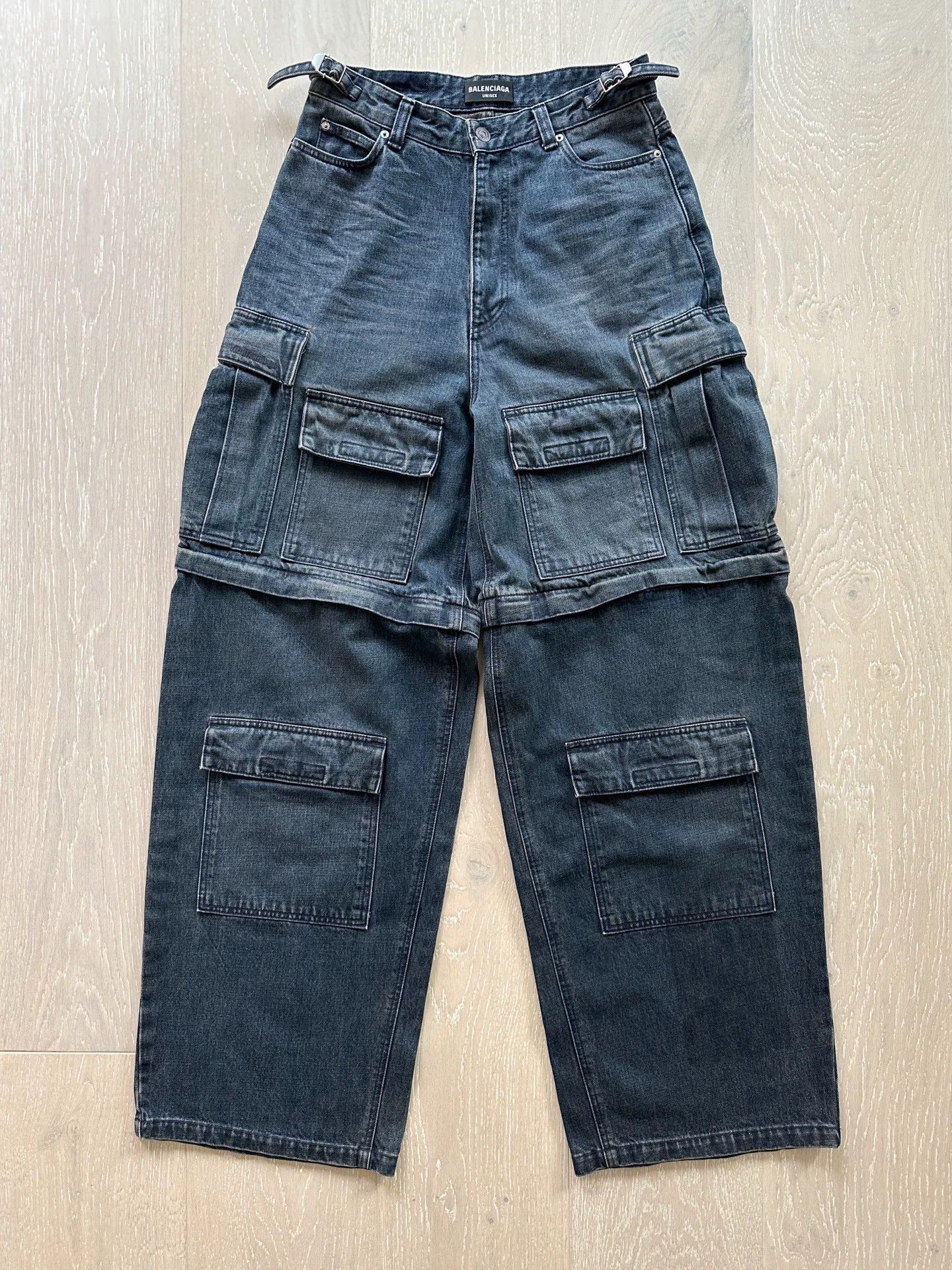 Balenciaga Balenciaga 21AW Detachable Adjustable Waist Denim Cargo 29 Size US 29 - 1 Thumbnail