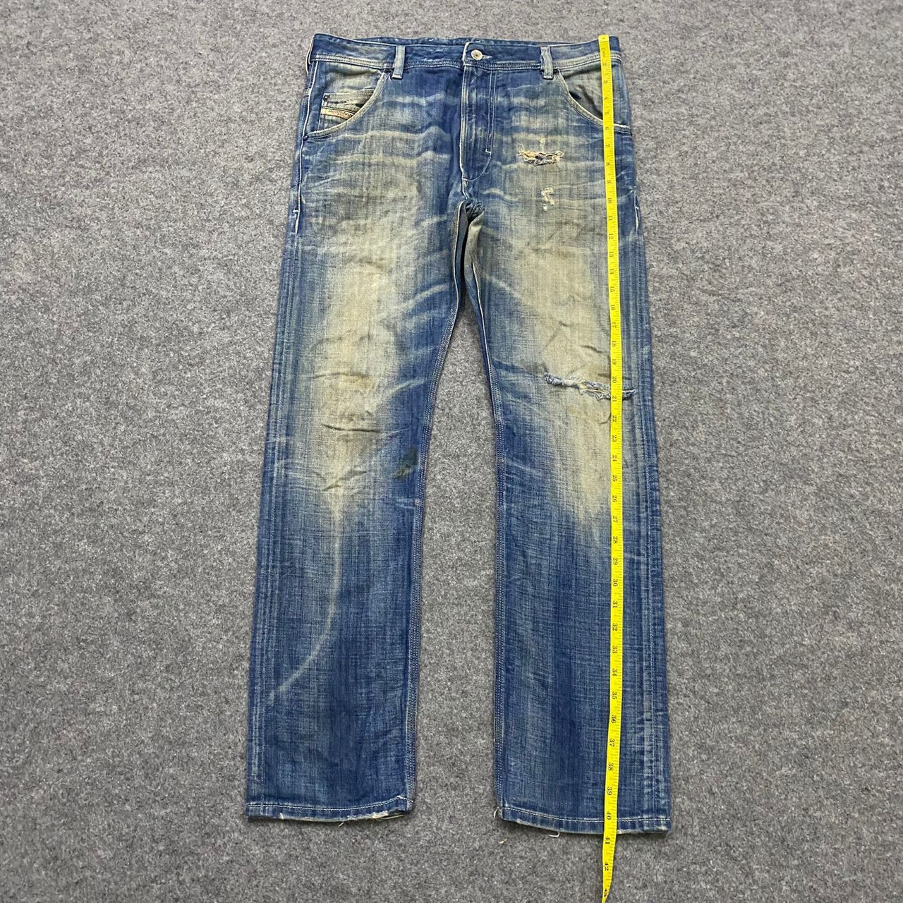 Diesel 💥Best Offer💥Vintage Diesel Industry Distressed Denim Size US 34 / EU 50 - 2 Thumbnail