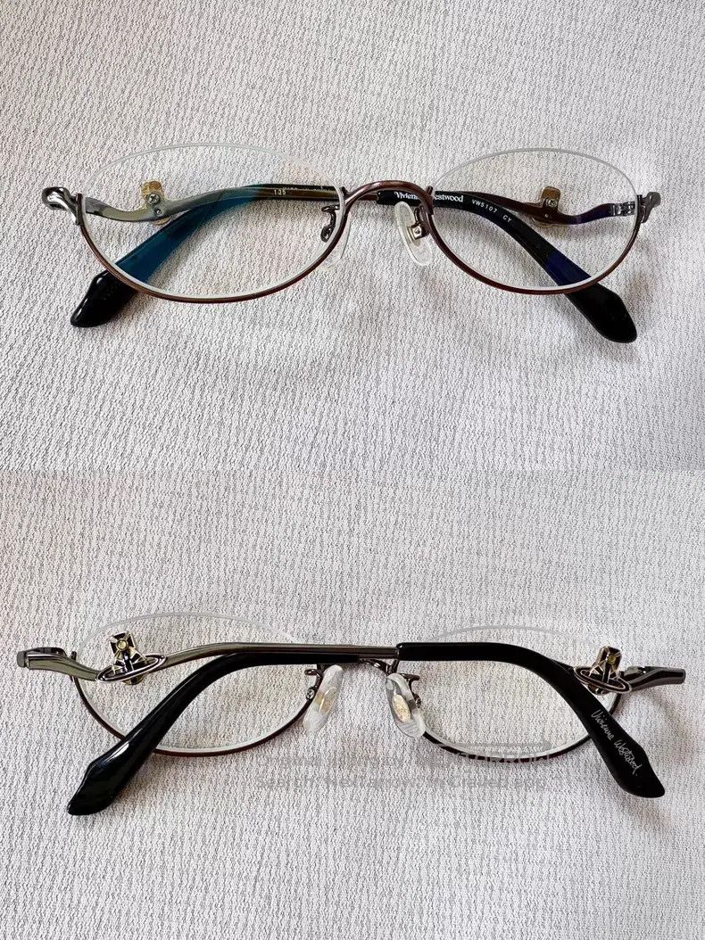 Vivienne Westwood Vivienne Westwood Black Saturn semi-frame glasses Size ONE SIZE - 3 Thumbnail