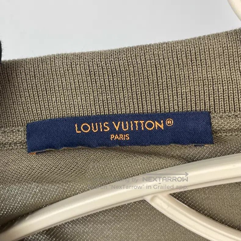Louis Vuitton Louis Vuitton Army Green Men's Polo Shirt Size US XL / EU 56 / 4 - 4 Thumbnail