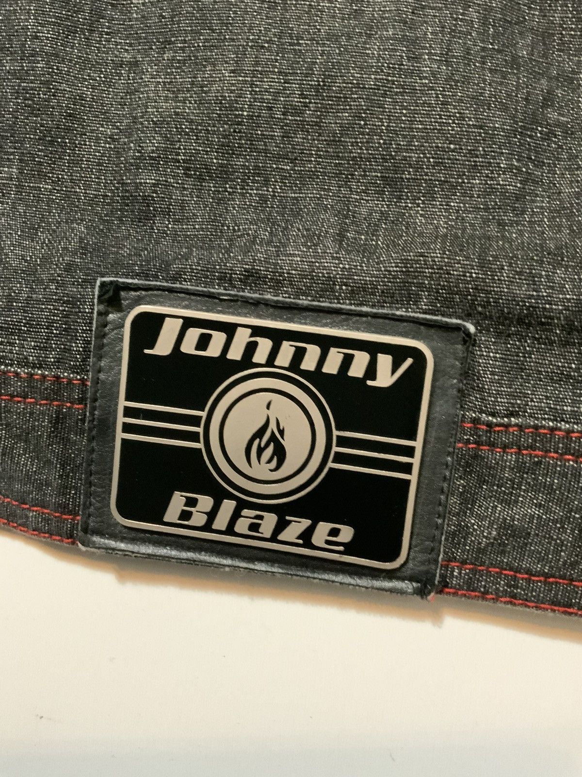 Vintage Y2K Johnny Blaze Flames Method Man Denim Trucker Jacket Size US L / EU 52-54 / 3 - 9 Thumbnail