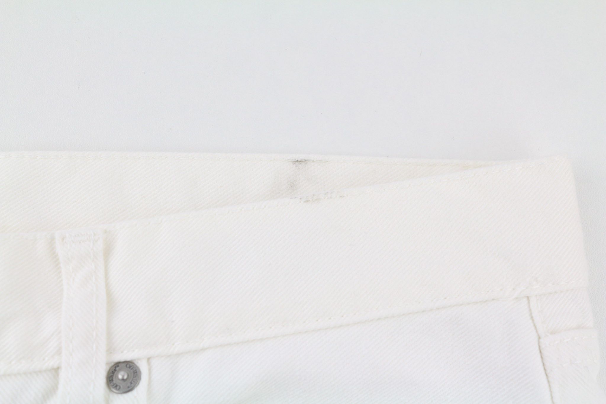 Off-White 90S LOGO W34 Straight Cotton Raw White Button Fly 80239 Size US 34 / EU 50 - 12 Thumbnail