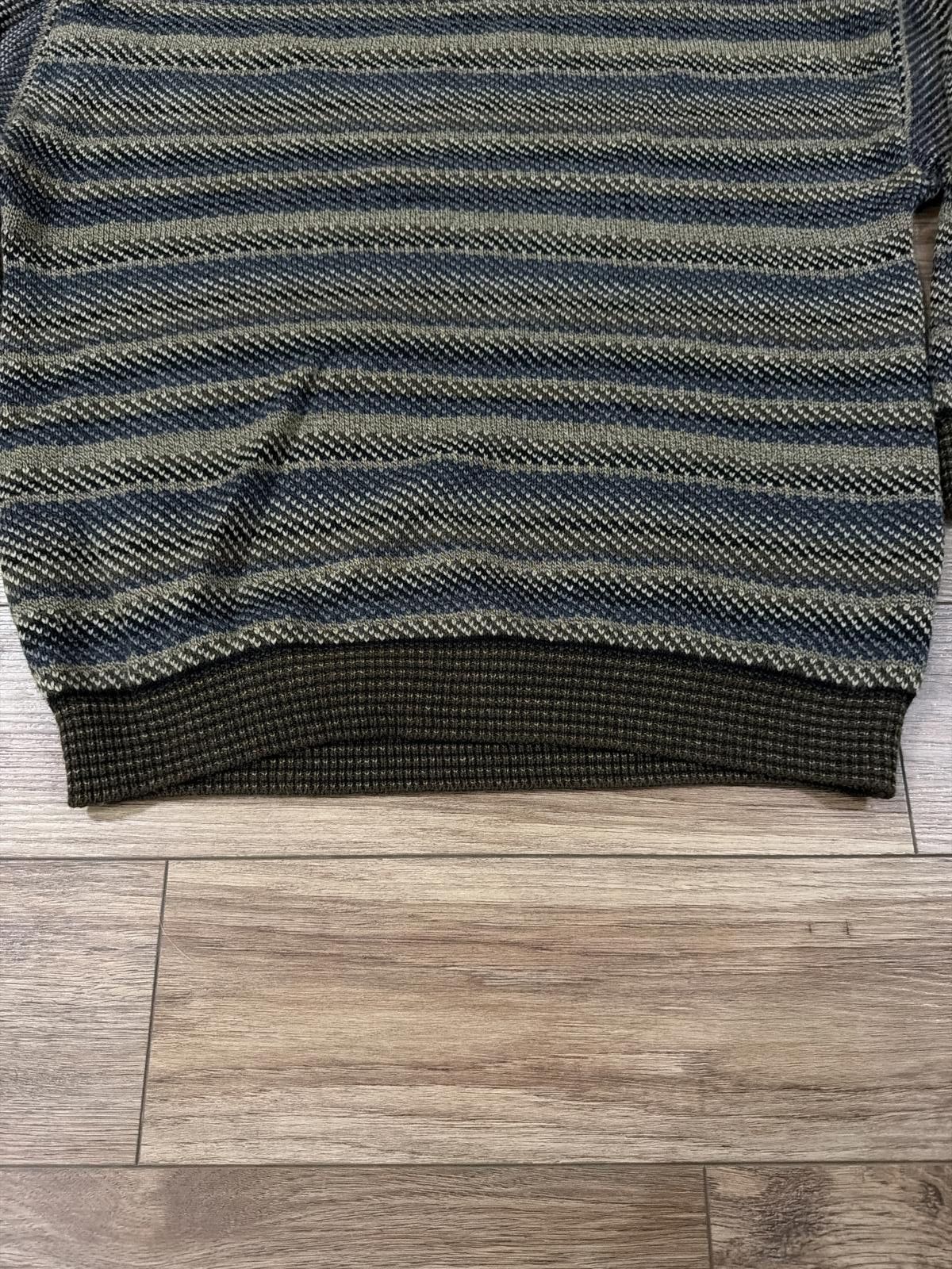 Other Vintage 90s Gianfranco Ruffini Italy Striped Knit Sweater Size US L / EU 52-54 / 3 - 4 Thumbnail