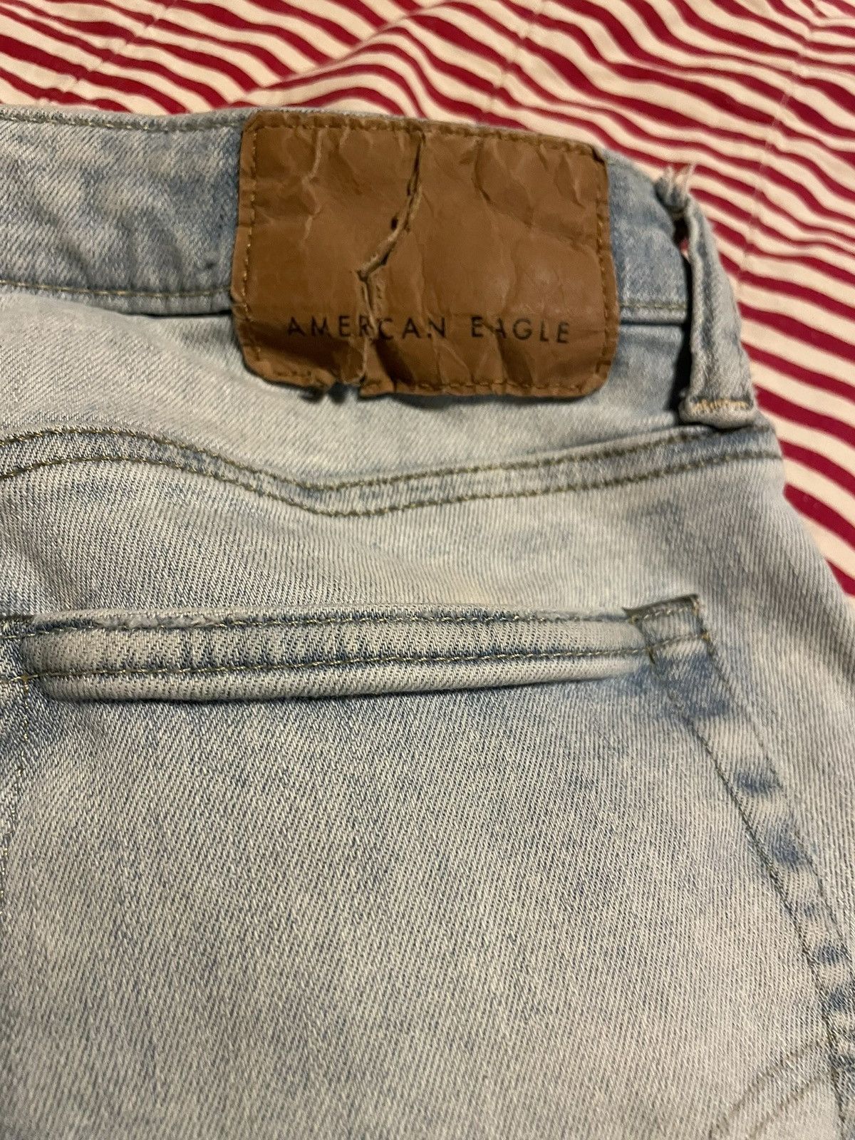 American Eagle Outfitters American eagel ripped skinny jeans airflex 28/30 Size US 28 / EU 44 - 5 Thumbnail