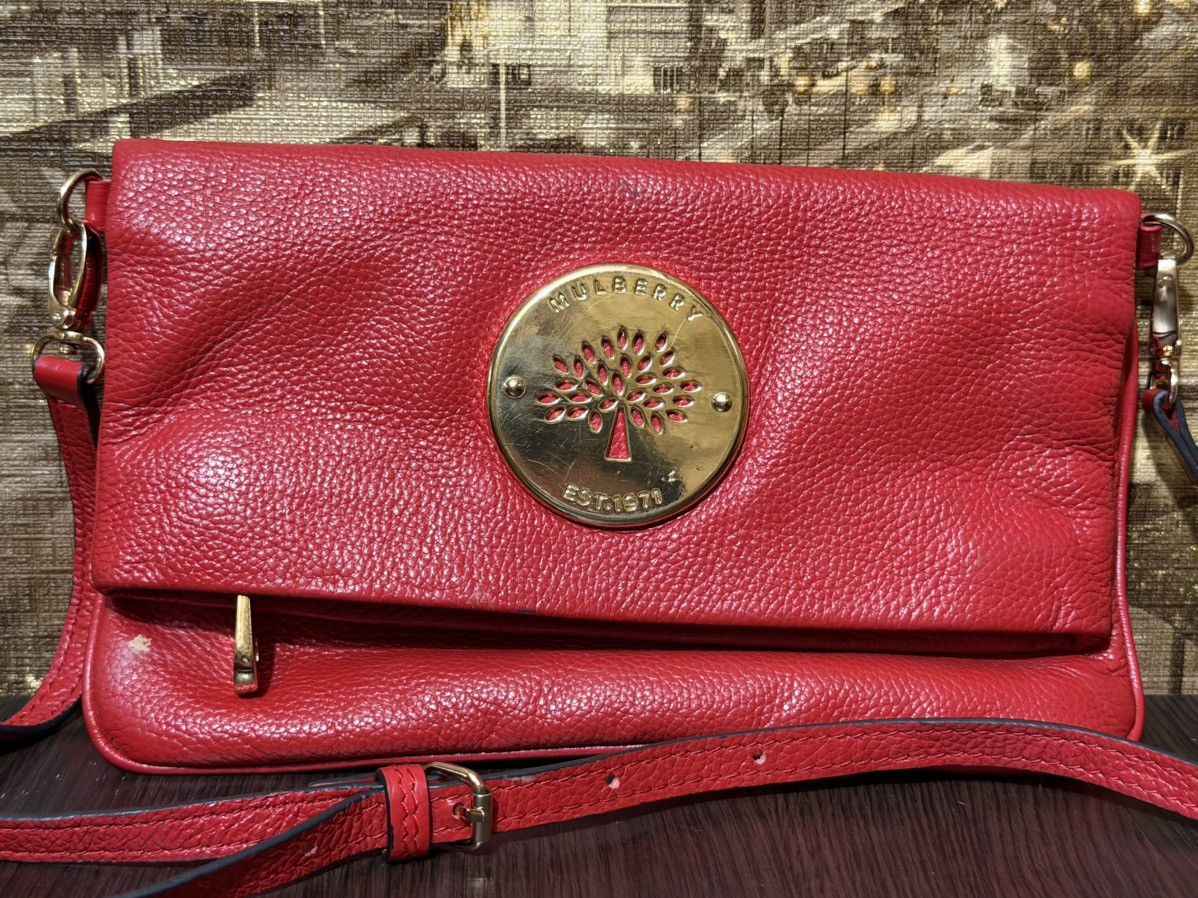 Mulberry Mulberry clutch leather red Size ONE SIZE - 1 Thumbnail