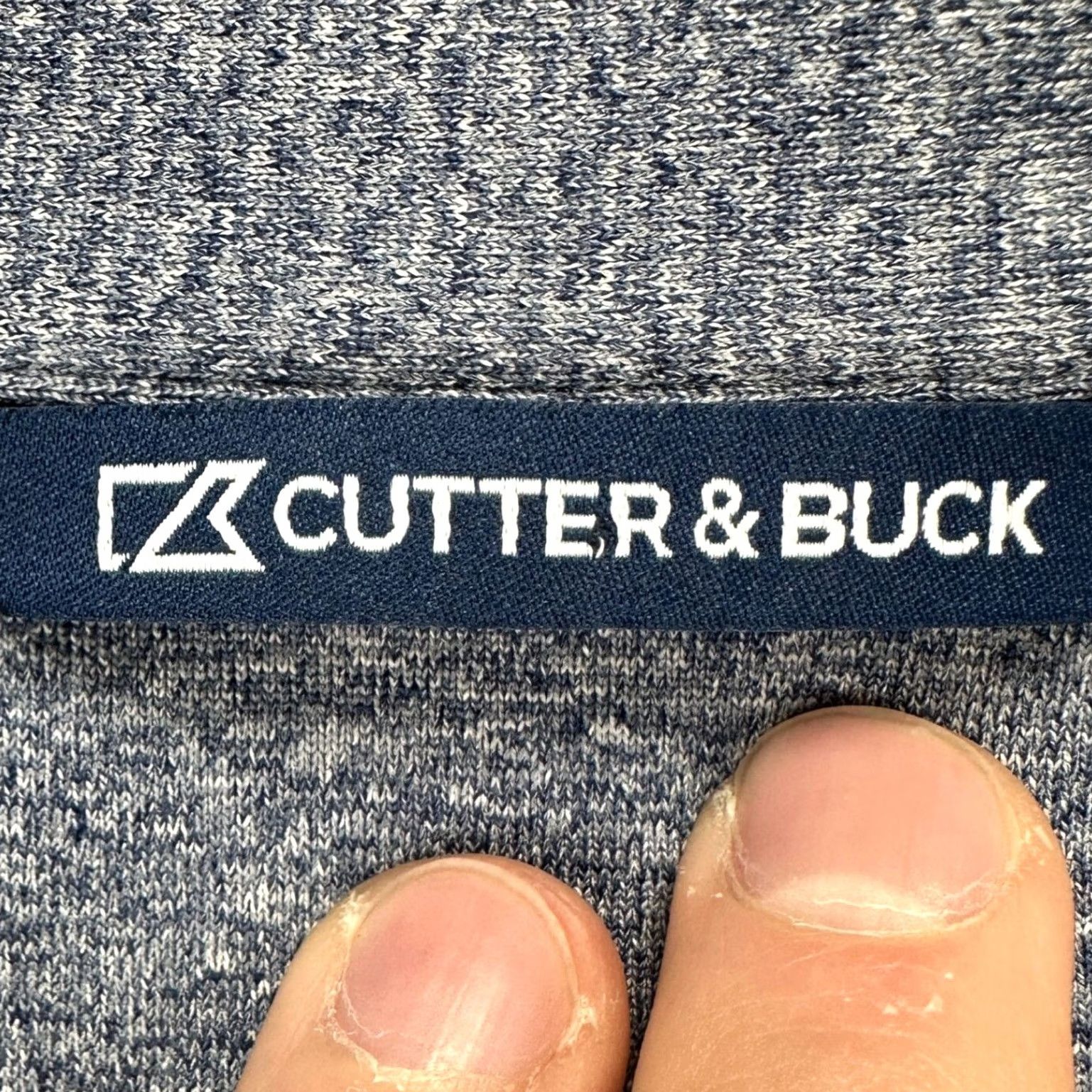 Cutter & Buck Cutter Buck Polo Shirt Super Bowl LV II Mens XL Heather Blue Rugby Stretch Size US XL / EU 56 / 4 - 4 Thumbnail