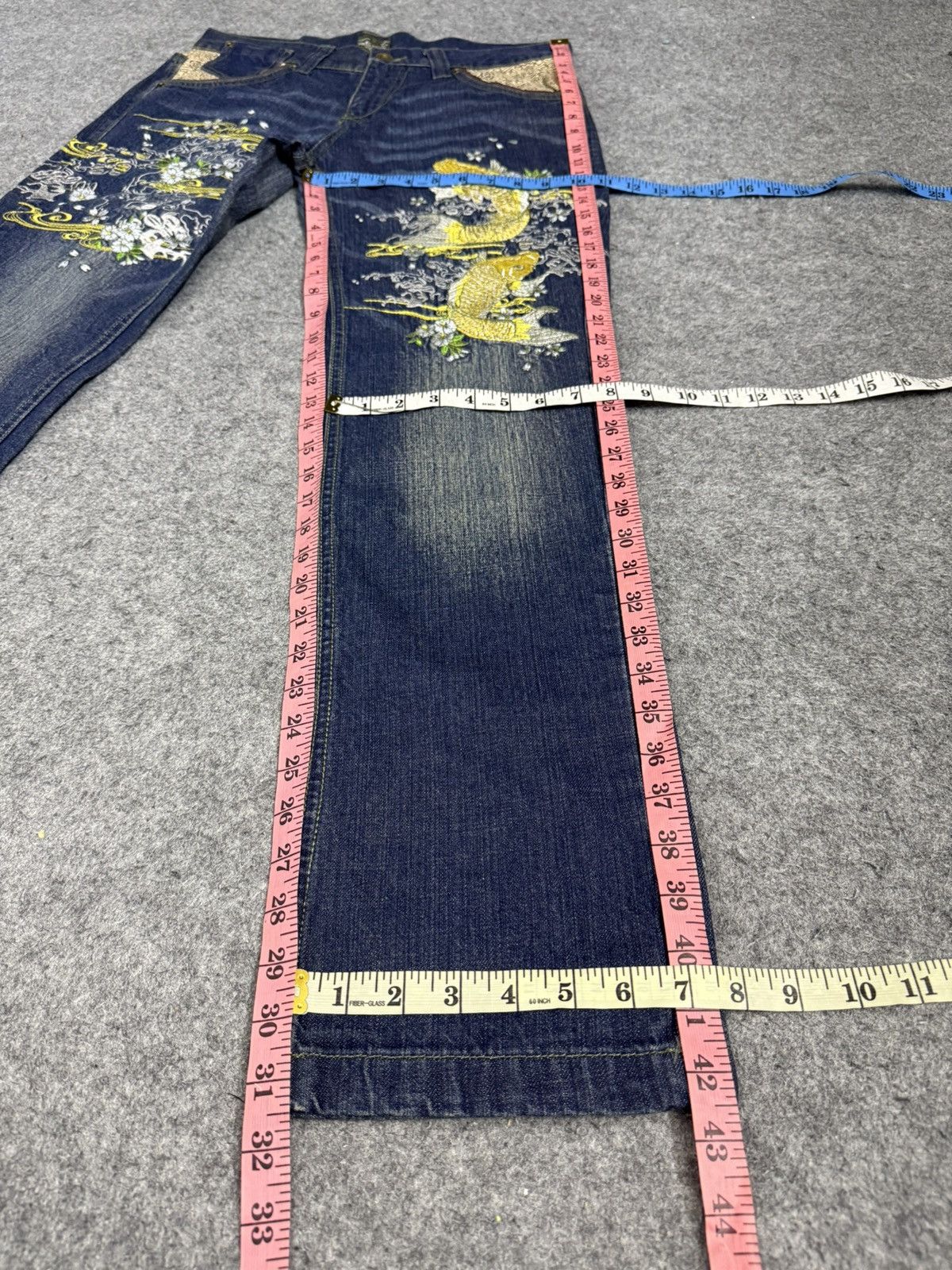 Karakuri Tamashii A6 GOLD FISH KOI EMBROIDERED LIKE KARAKURI SUKAJAN Size US 34 / EU 50 - 14 Thumbnail