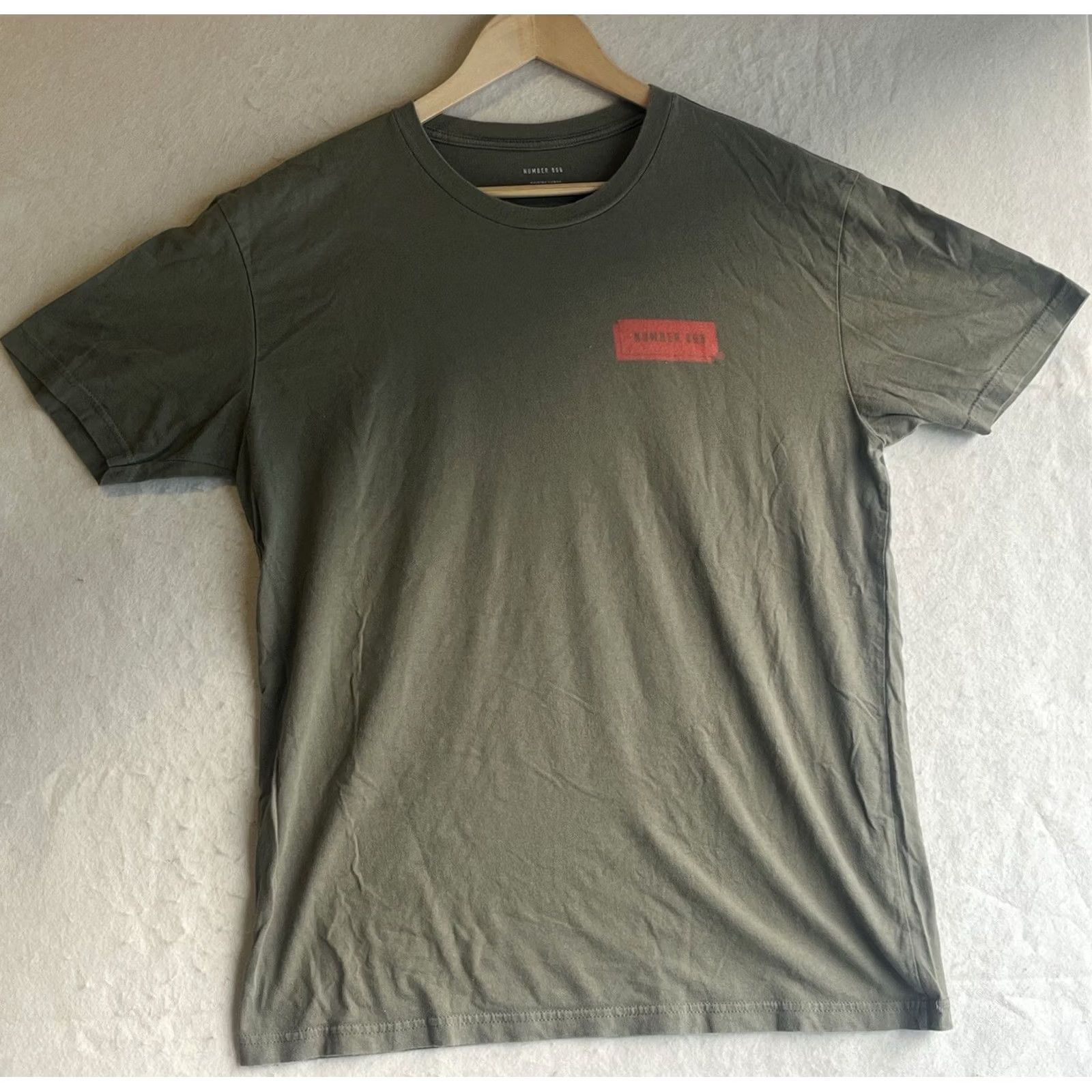Vintage NUMBER 808 T-Shirt Crew Neck Short Sleeve GREEN L Men Hawaii Size US L / EU 52-54 / 3 - 2 Thumbnail