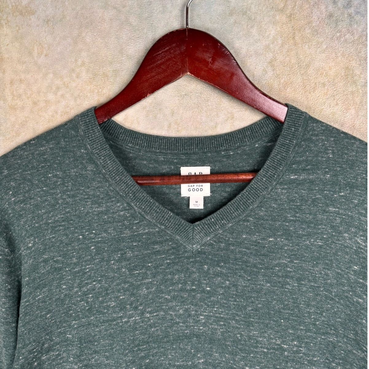Gap × Vintage 2000s Gap V Neck Knit Sweater Mens Sz M Dark Gray Pullover Size US M / EU 48-50 / 2 - 5 Thumbnail