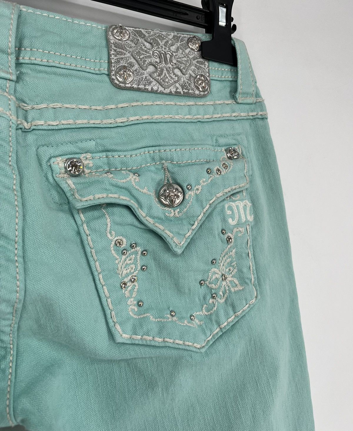 Japanese Brand × Miss Me Miss Me Easy cropped Jeans Women's Size 30 Blue Denim Size 30" / US 8 / IT 44 - 9 Thumbnail
