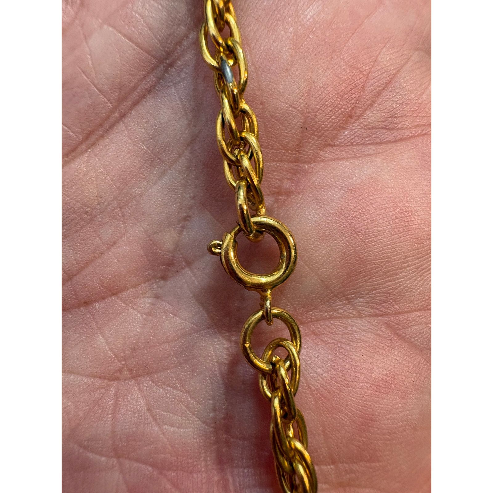 Other Vintage Gold Tone Cross Pendant Necklace 24 Inch Chain Size ONE SIZE - 12 Thumbnail