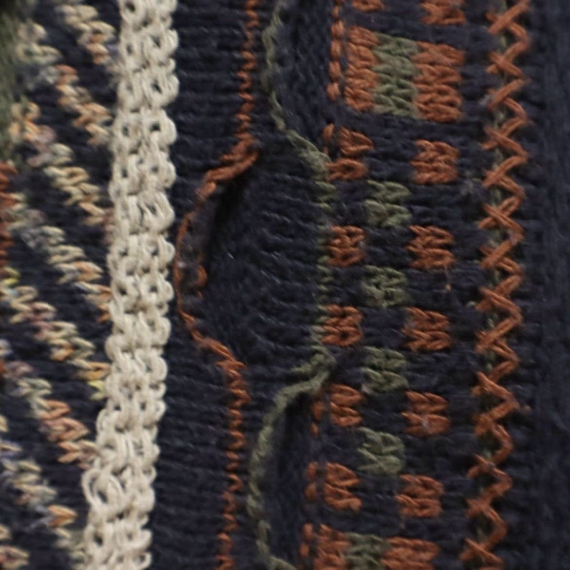 Croft & Barrow VTG Croft & Barrow Coogi Style Crobsy 3D Knit Striped Long Sleeve Sweater Men's L Size US L / EU 52-54 / 3 - 6 Thumbnail