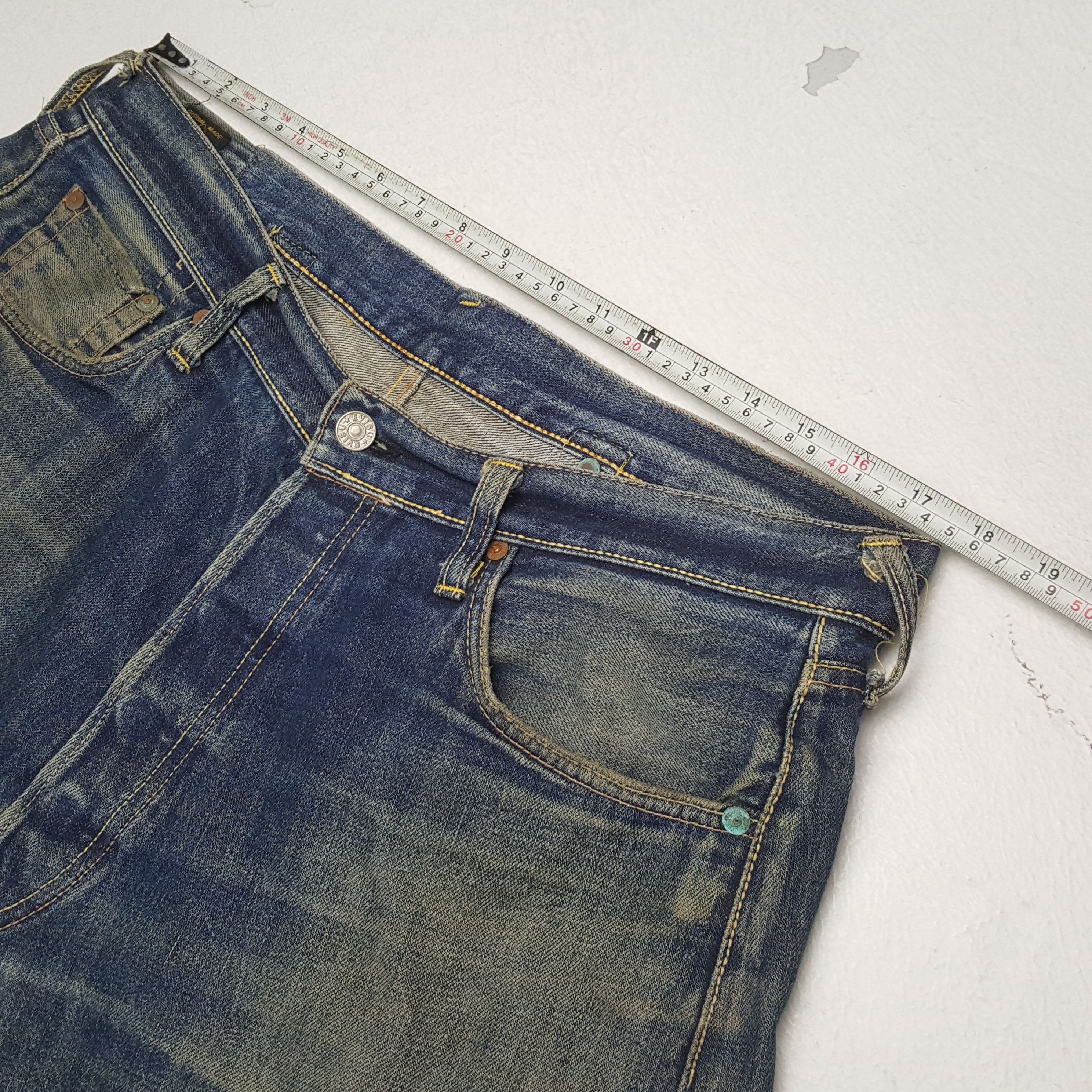 Japanese Brand × Vintage EVISU Japanese Brand Fashion Style Custom Daicock Jeans Size US 35 - 7 Thumbnail